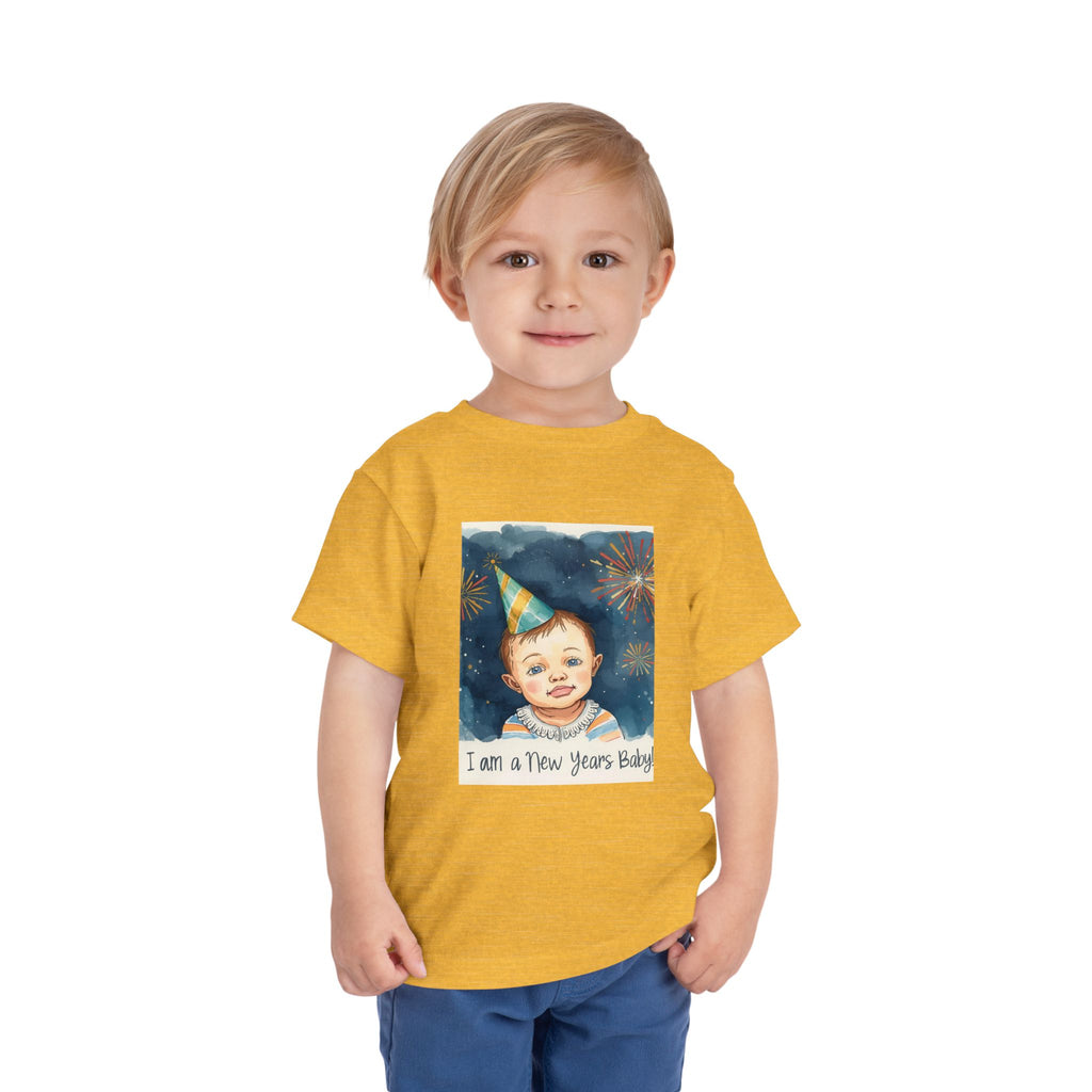 I Am A New Years Baby Toddler Short Sleeve Tee