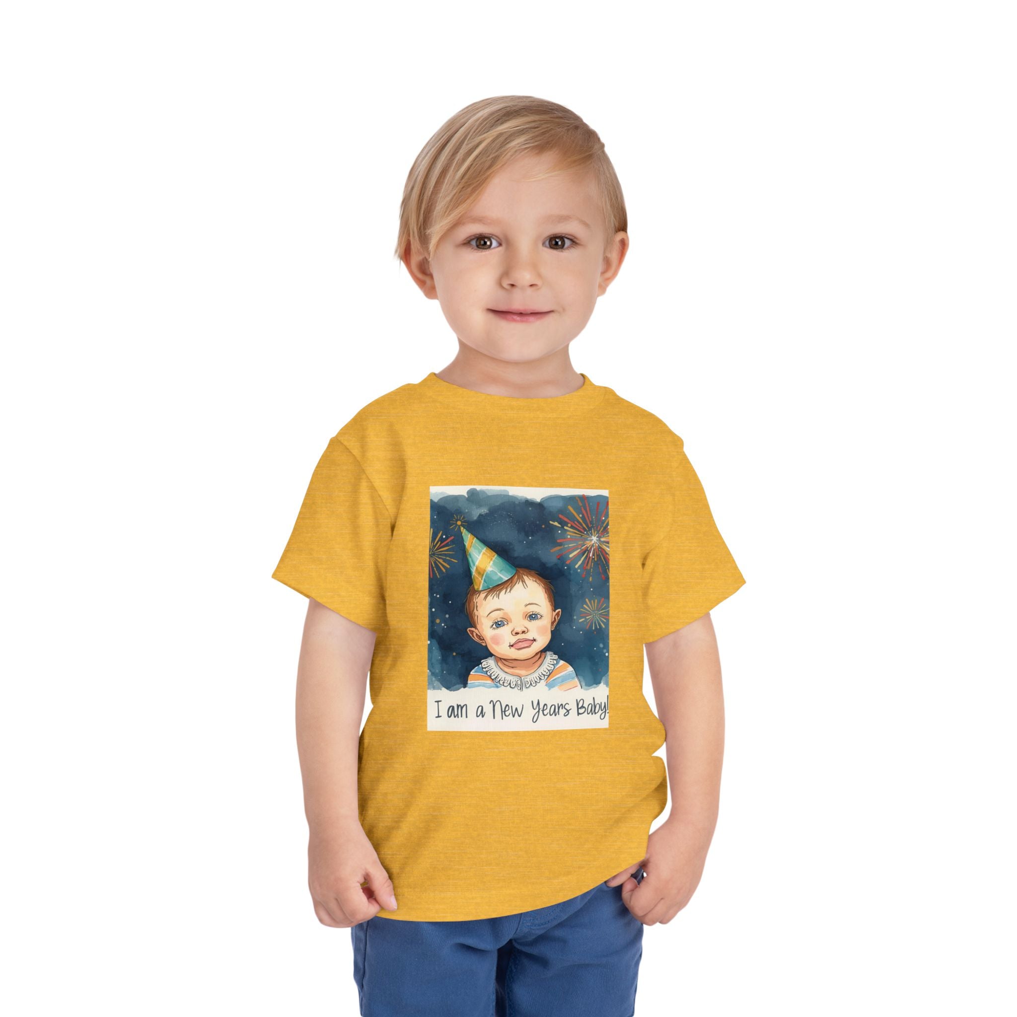 I Am A New Years Baby Toddler Short Sleeve Tee
