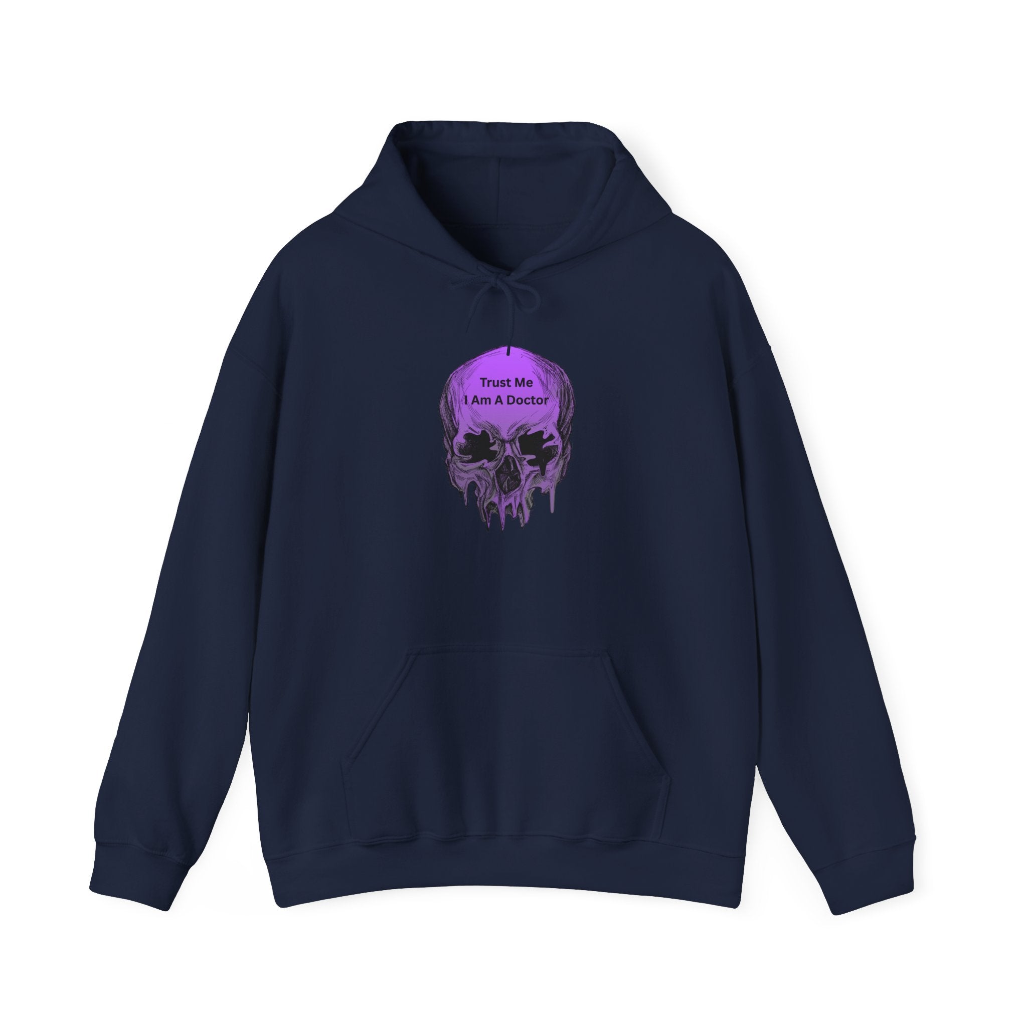 Skull Graphic Hoodie - Trust Me I Am A Boosted Spirit, Cozy Sweatshirt for Halloween, Casual Wear, Unique Gift