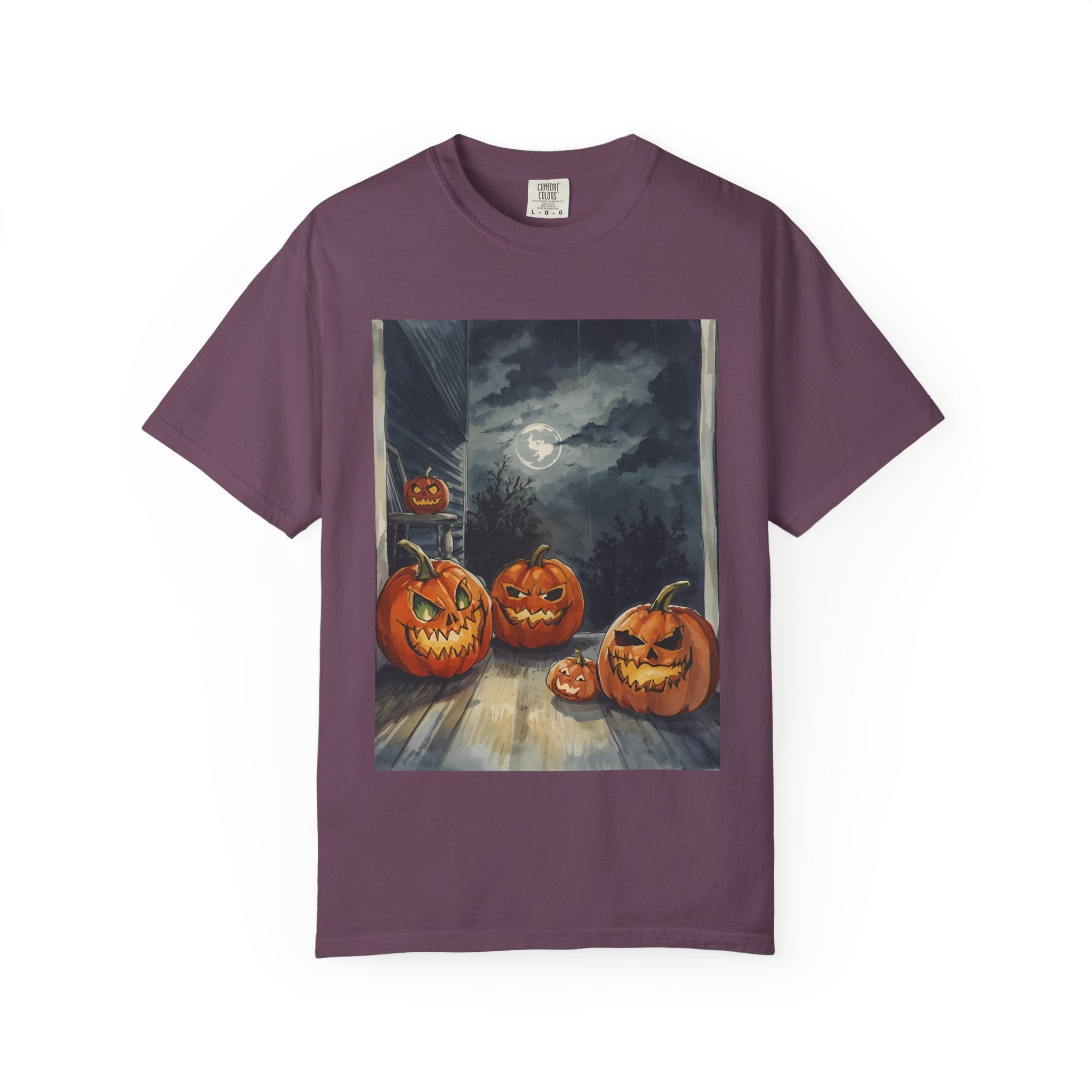 Halloween Pumpkin Spooky Unisex Garment-Dyed T-shirt