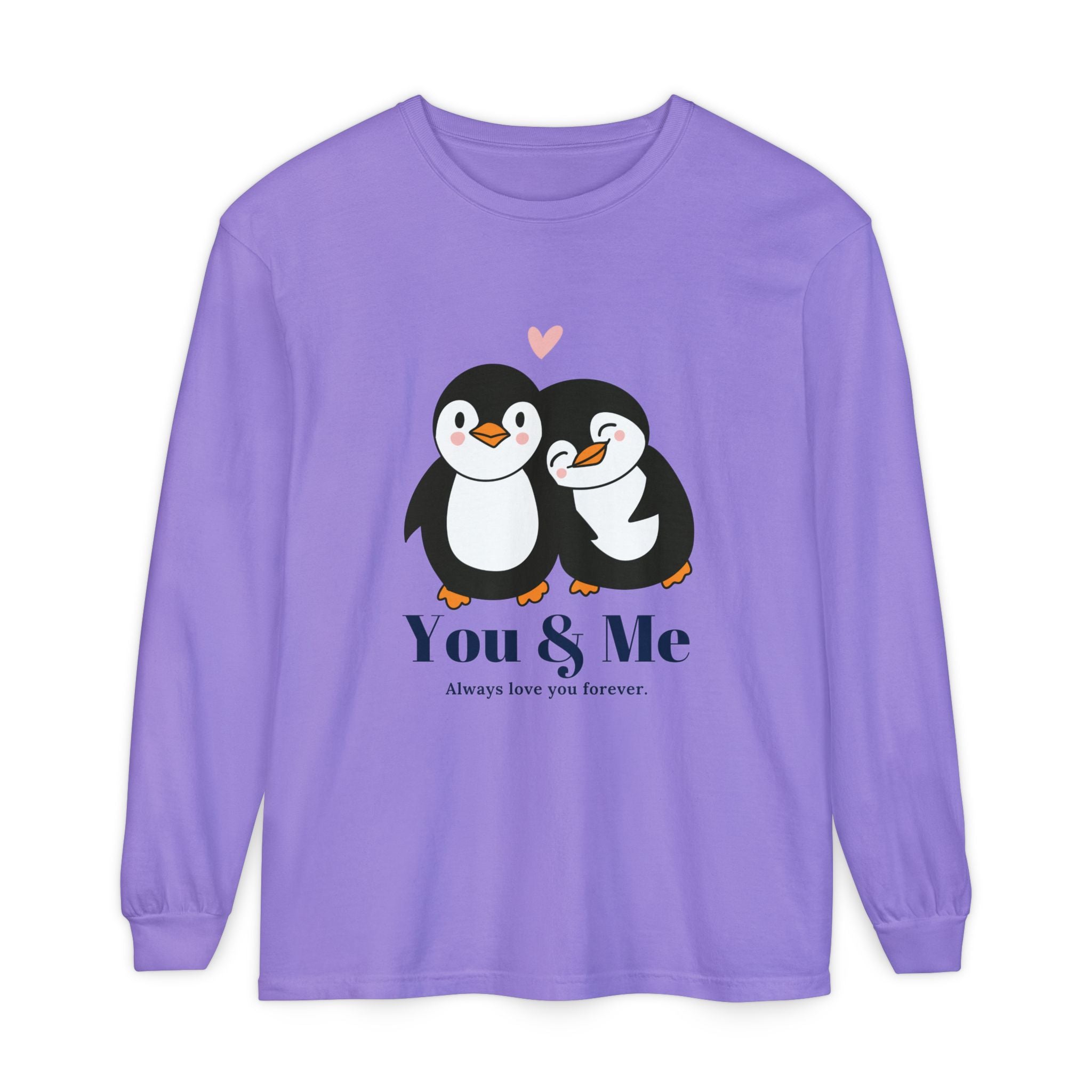 Adorable Penguin Love Long Sleeve T-Shirt | Cute Couples Gift, Valentine's Day Apparel, Matching Tees, Cozy Date Night Wear, [...]