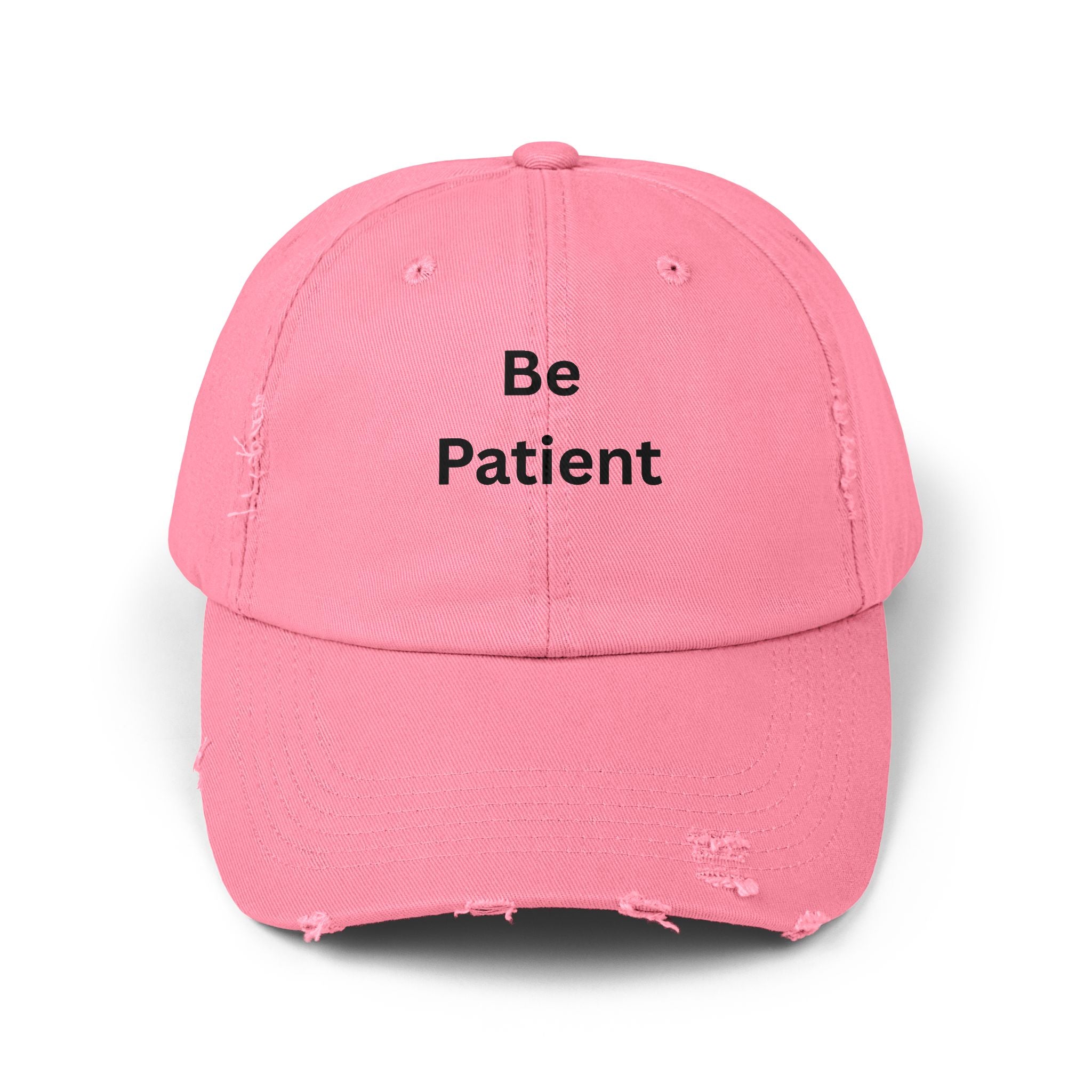 Distressed Cap with Inspirational Text, Casual Streetwear Hat, Gift for Friends and Family, Unisex Fashion Accessories, Relaxed Style Hat