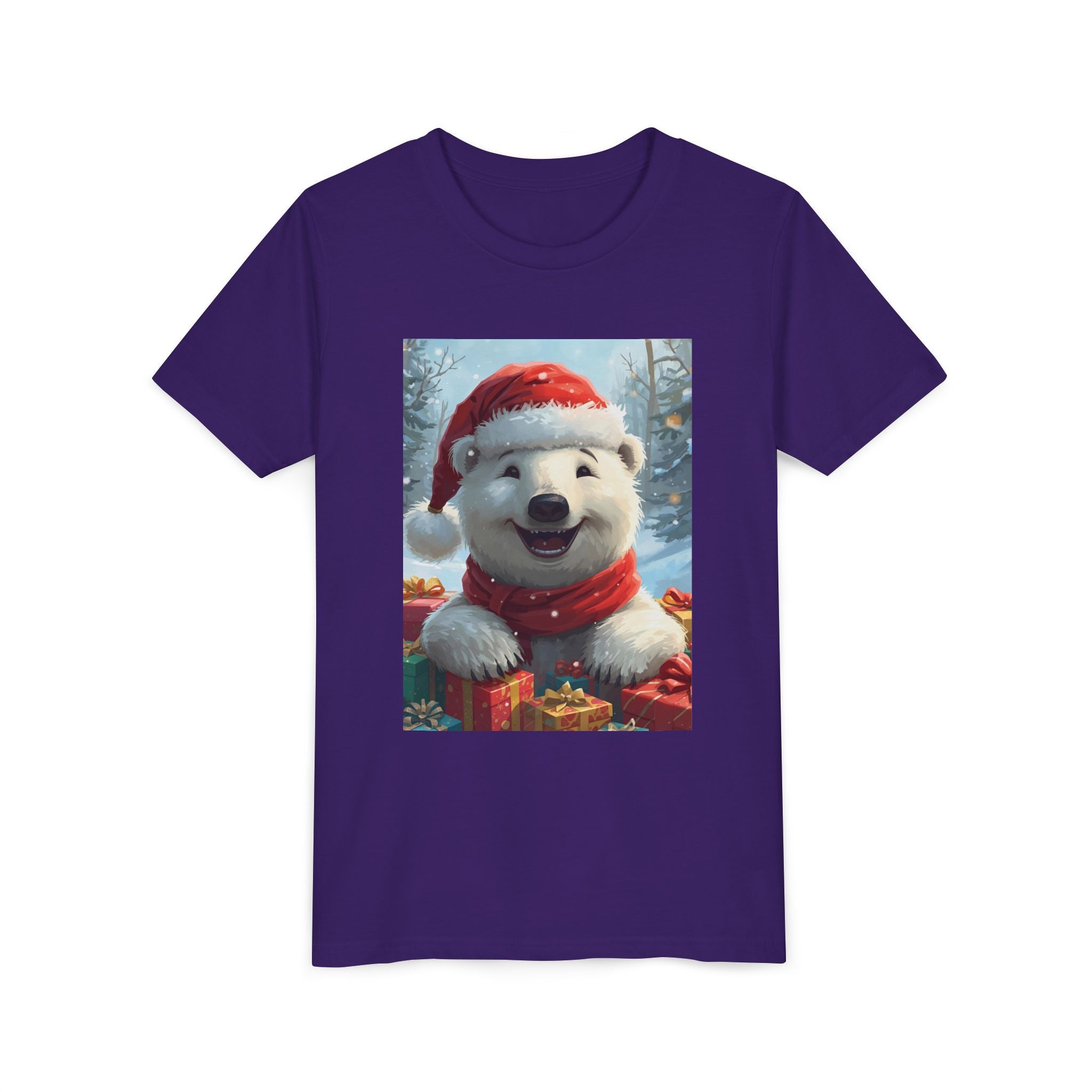 Christmas Bear Youth Short Sleeve Tee