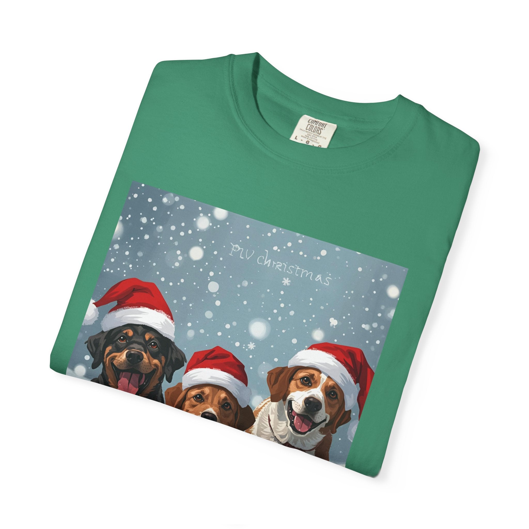 Christmas Dogs T-shirt, Holiday Pet Shirt, Gifts for Dog Lovers, Unisex Christmas Tee, Festive Dog Owner Apparel