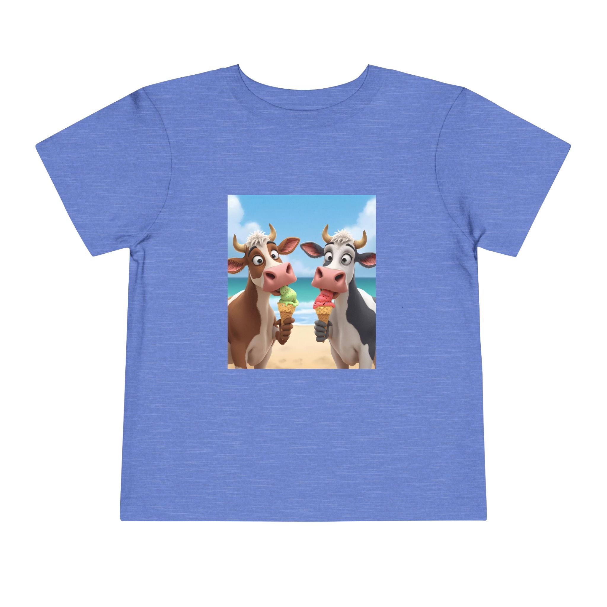 Beachy Cow Toddler Short Sleeve Tee