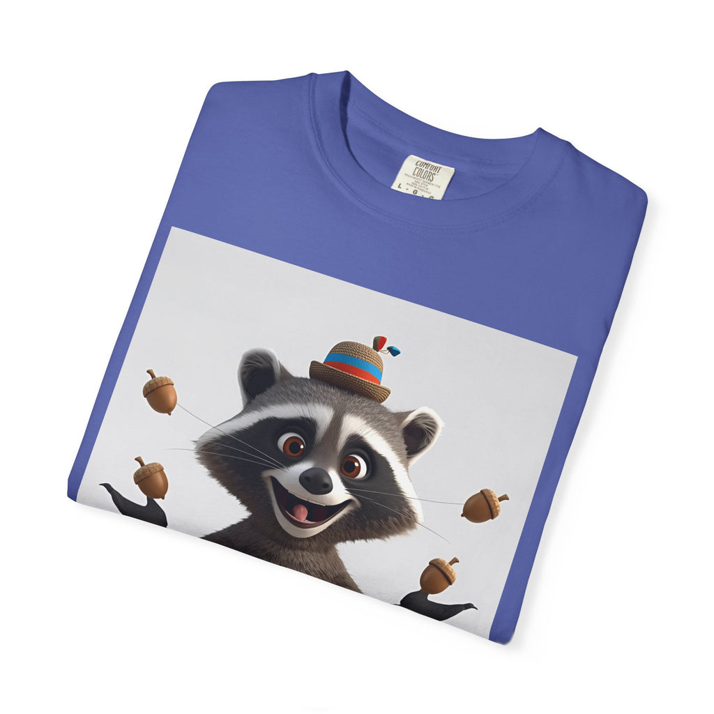 Whimsical Raccoon T-Shirt, Unisex Graphic Tee, Cute Animal Shirt, Fun Gift for Kids and Adults, Quirky Nature Lover Apparel, Party Wear