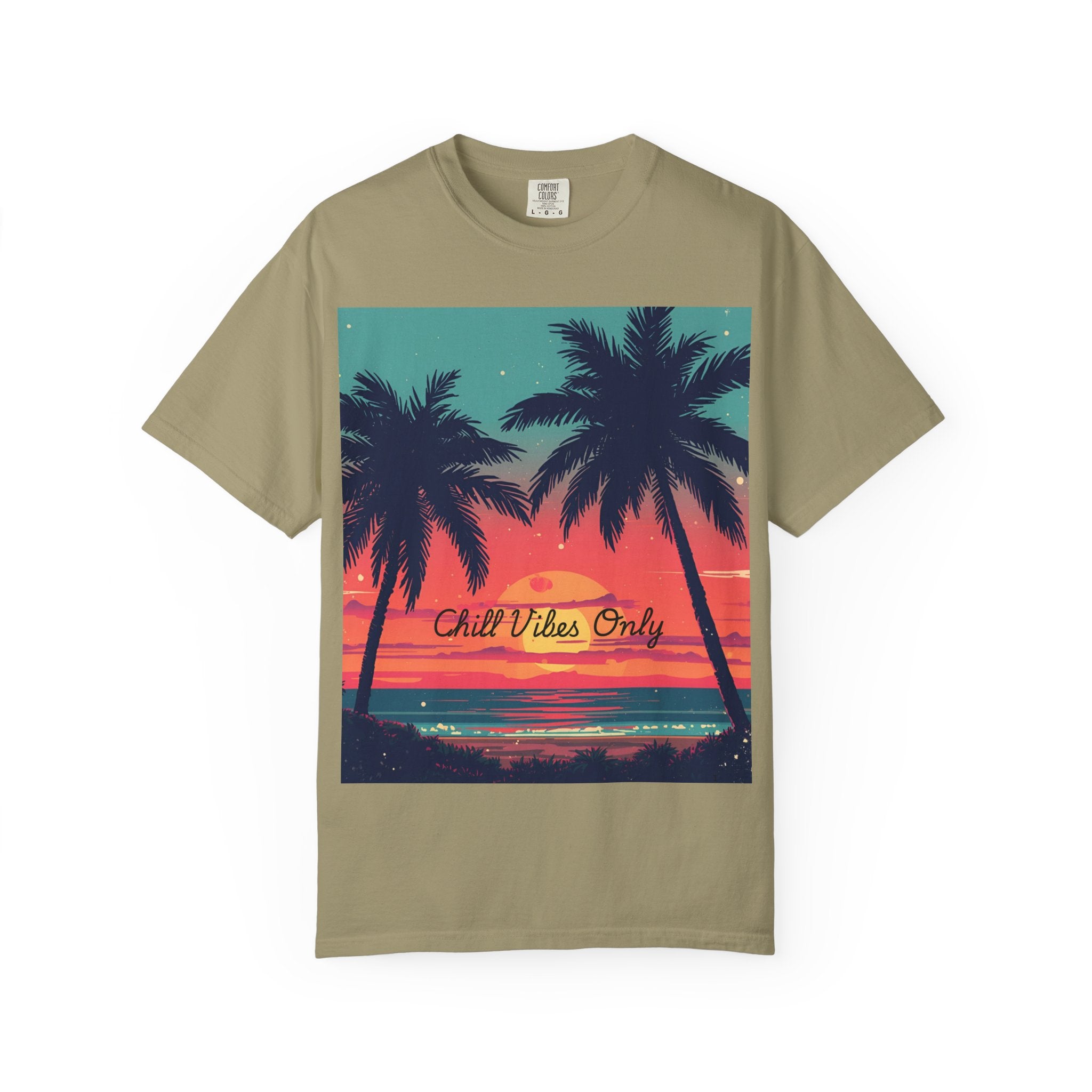 Tropical Sunset Unisex Garment-Dyed T-shirt