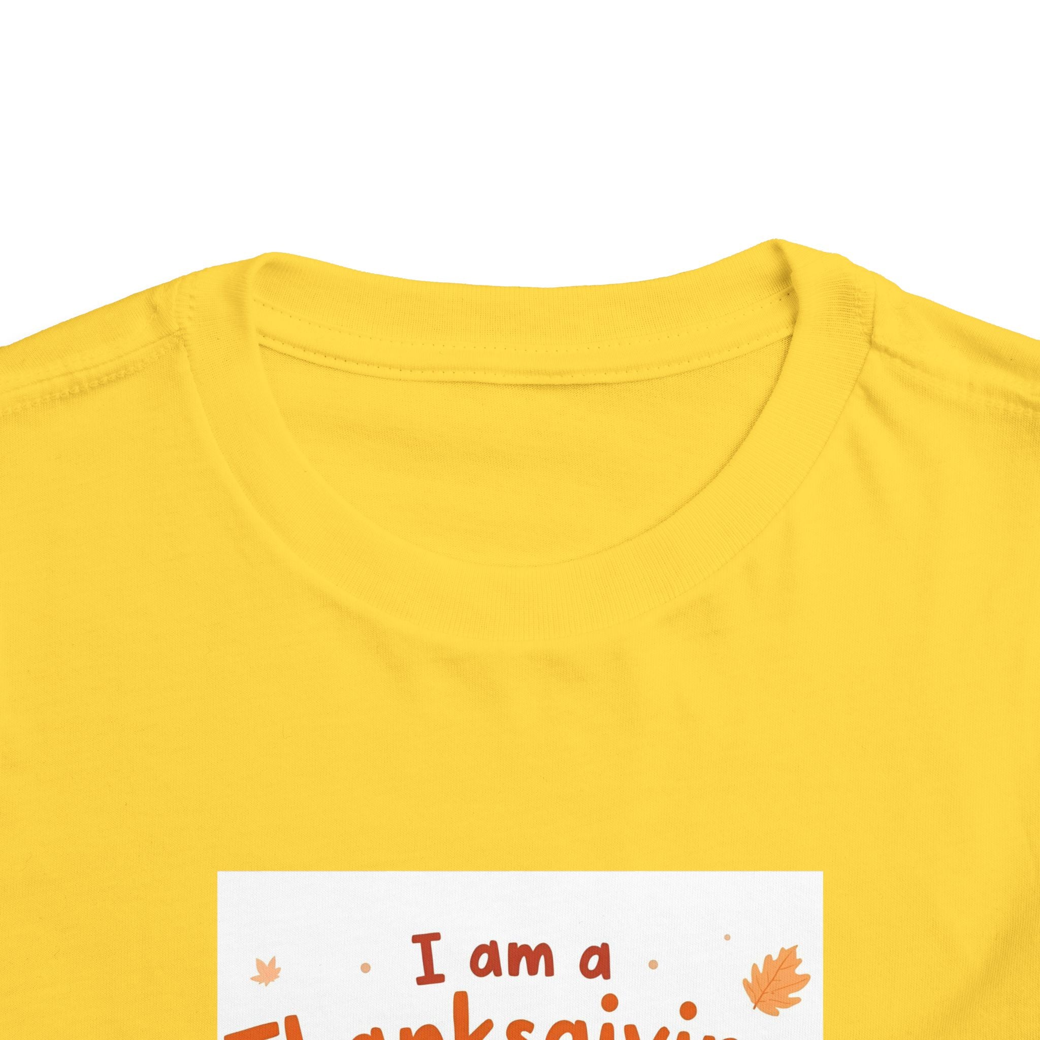 I Am A Thanksgiving Baby Toddler Short Sleeve Tee