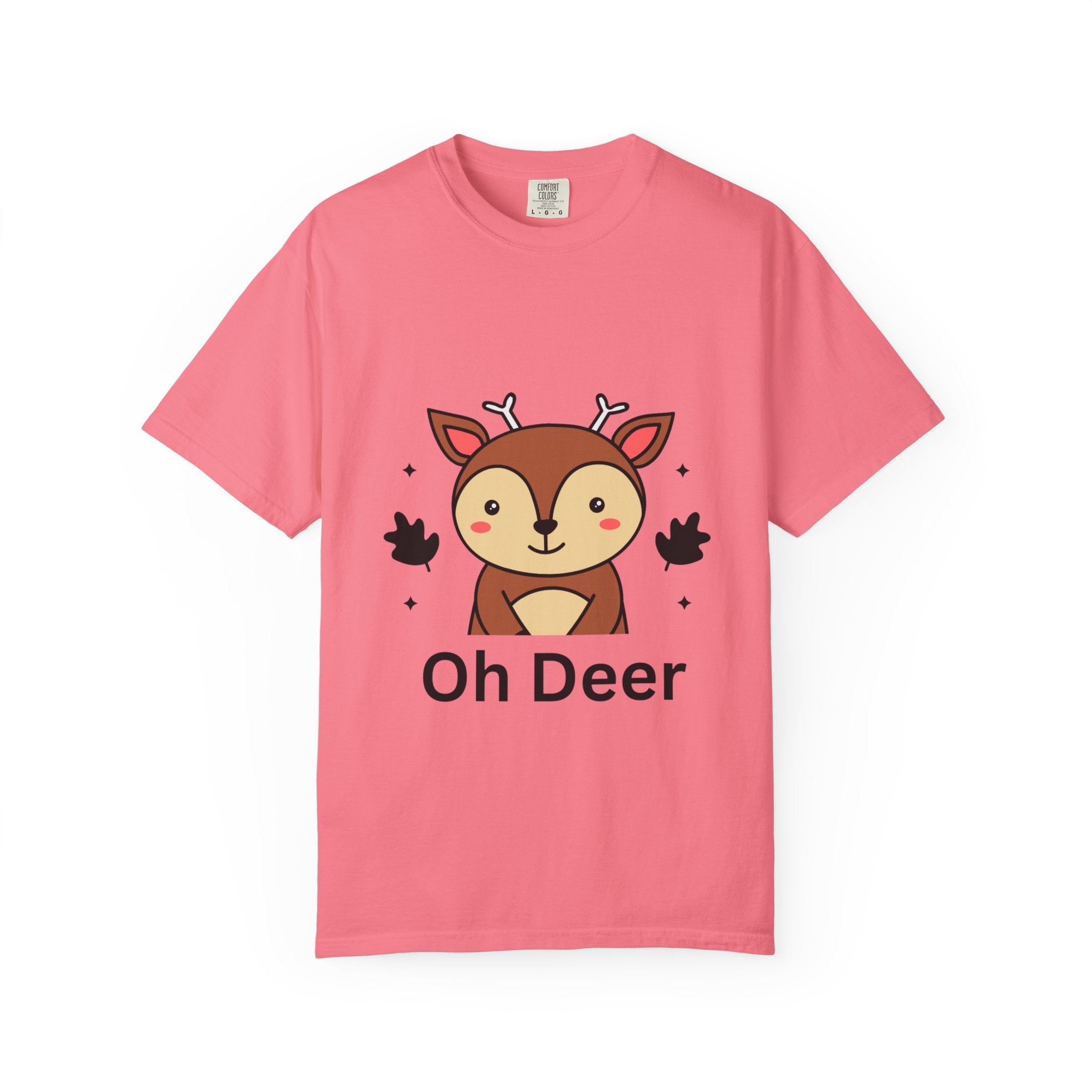 Cute Animal Graphic T-Shirt, Oh Deer Tee, Gift for Animal Lovers, Funny Shirt for Family, Casual Wear, Unisex Fashion