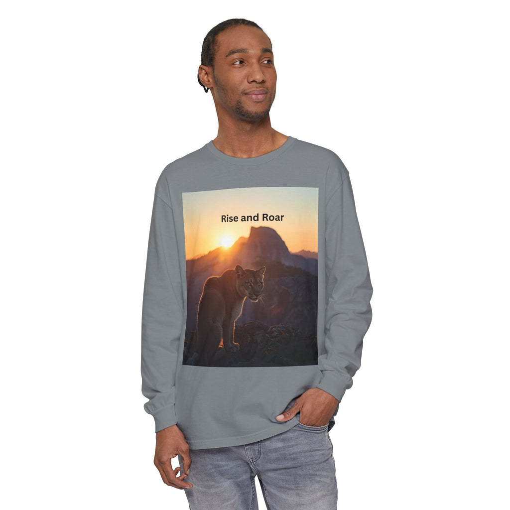 Rise And Roar Unisex Garment-dyed Long Sleeve T-Shirt