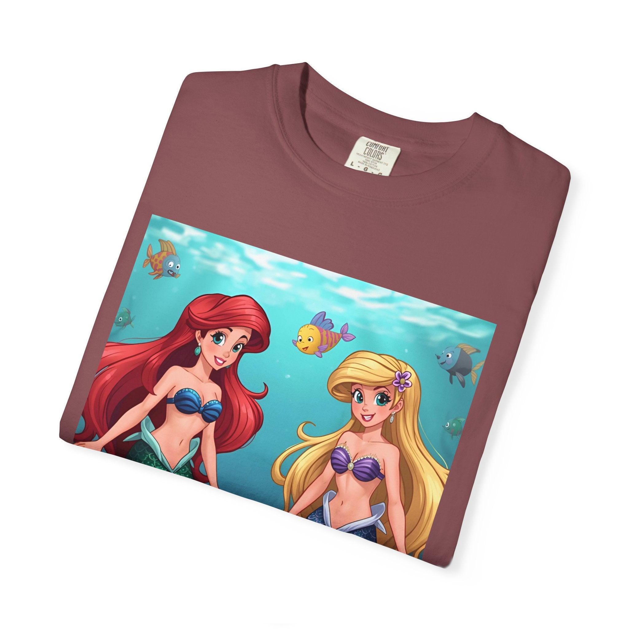 Mermaid Friends T-Shirt, Colorful Underwater Theme Tee, Gift for Sea Lovers, Perfect for Summer, Birthday Present, Beachwear