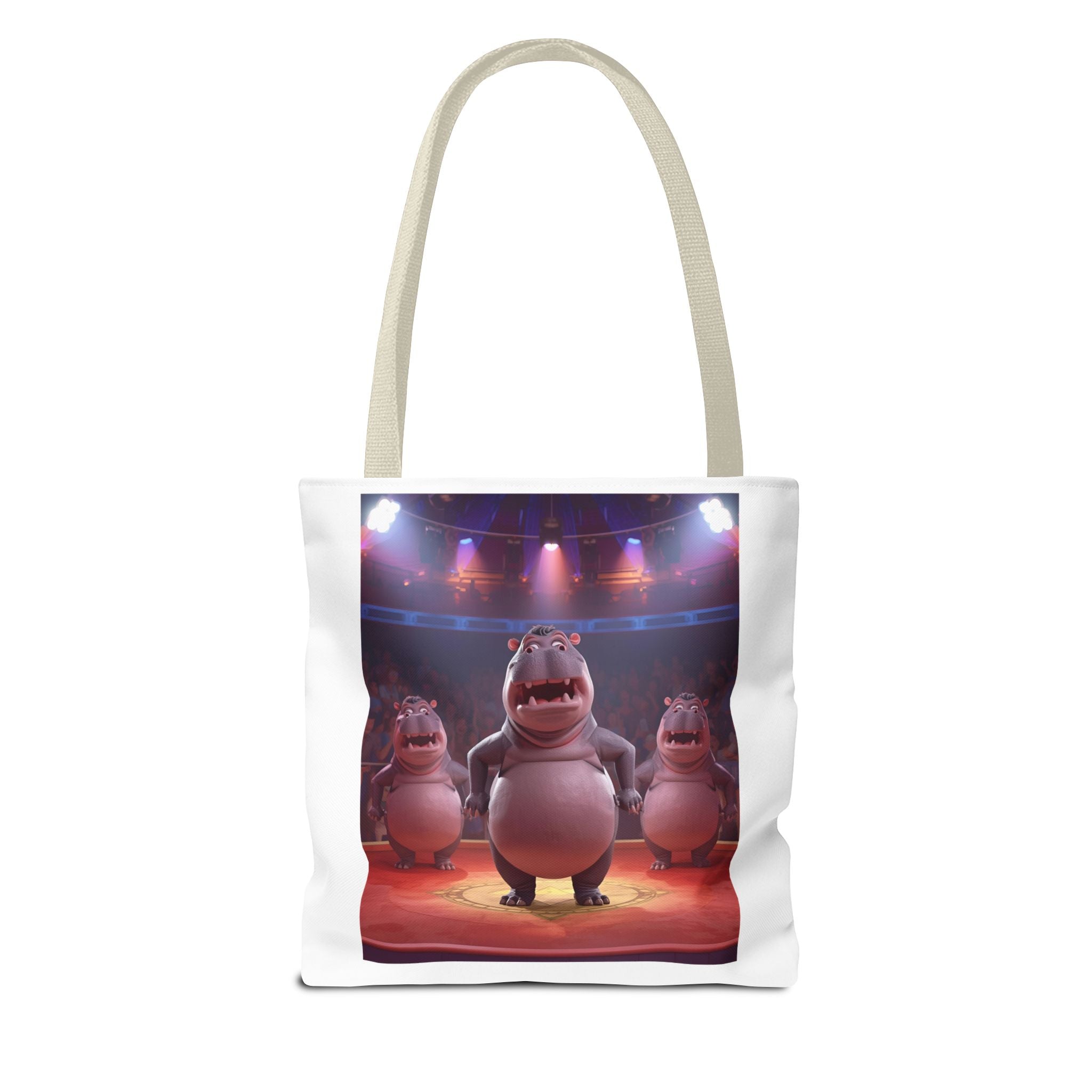 Hippo Funny Tote Bag (AOP)