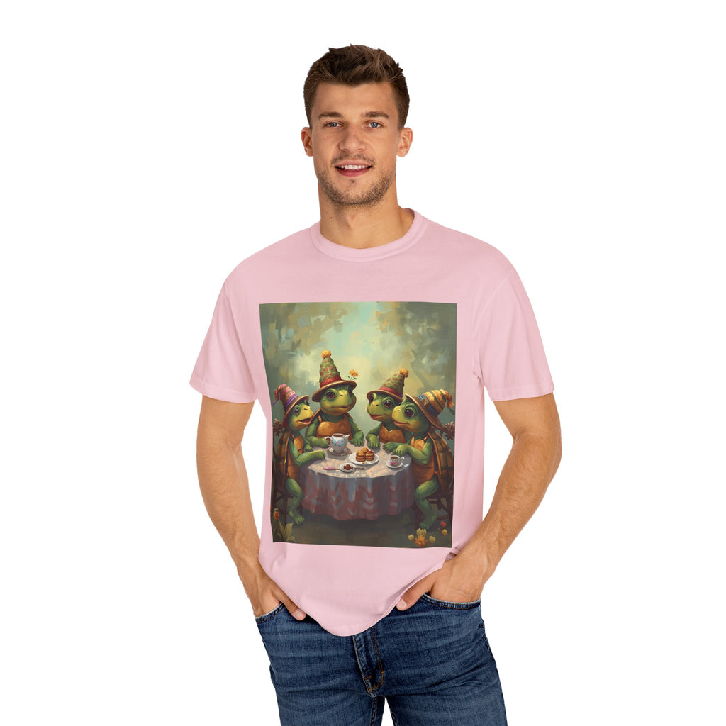 Whimsical Turtle Unisex Garment-Dyed T-shirt