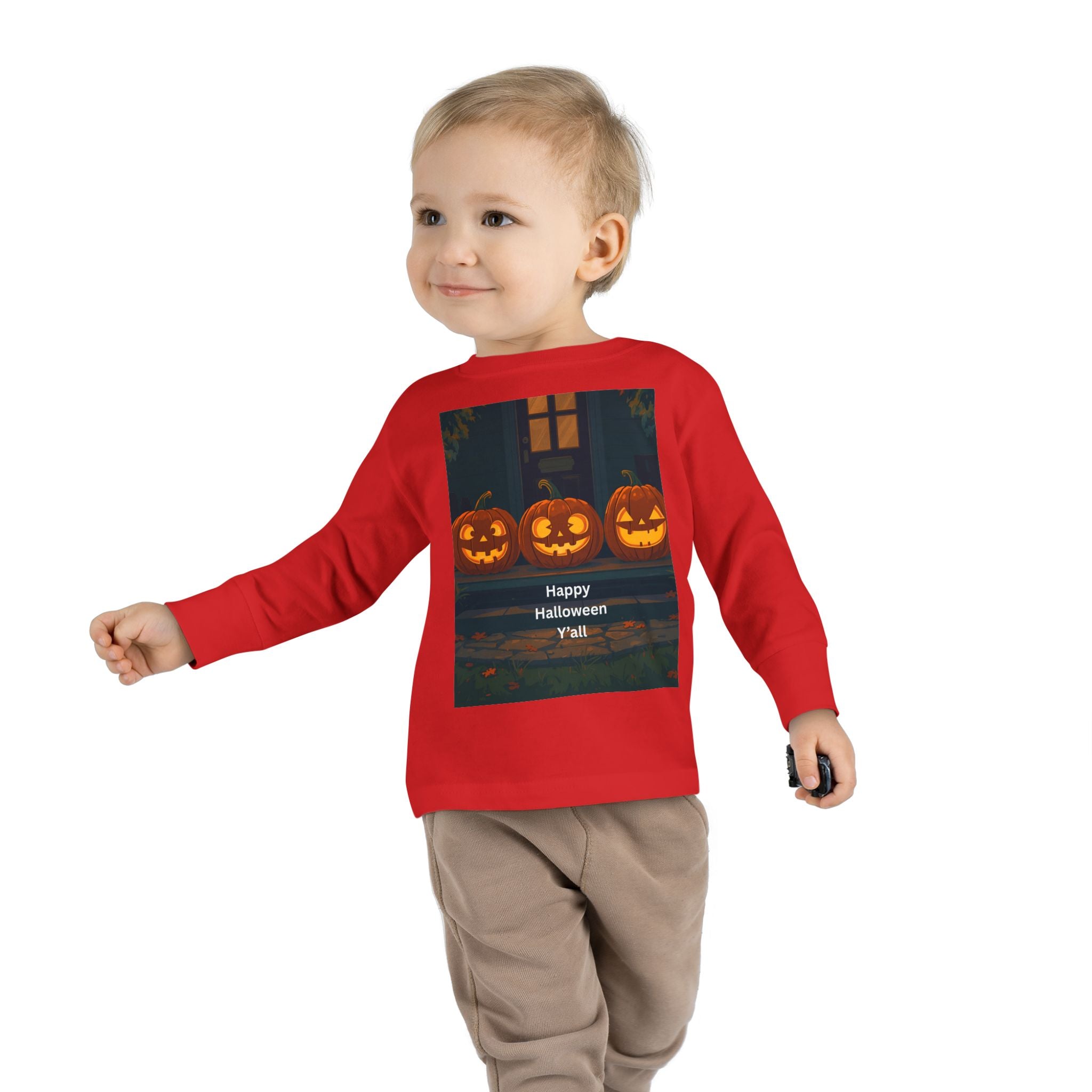 Halloween Pumpkin Toddler Long Sleeve Tee