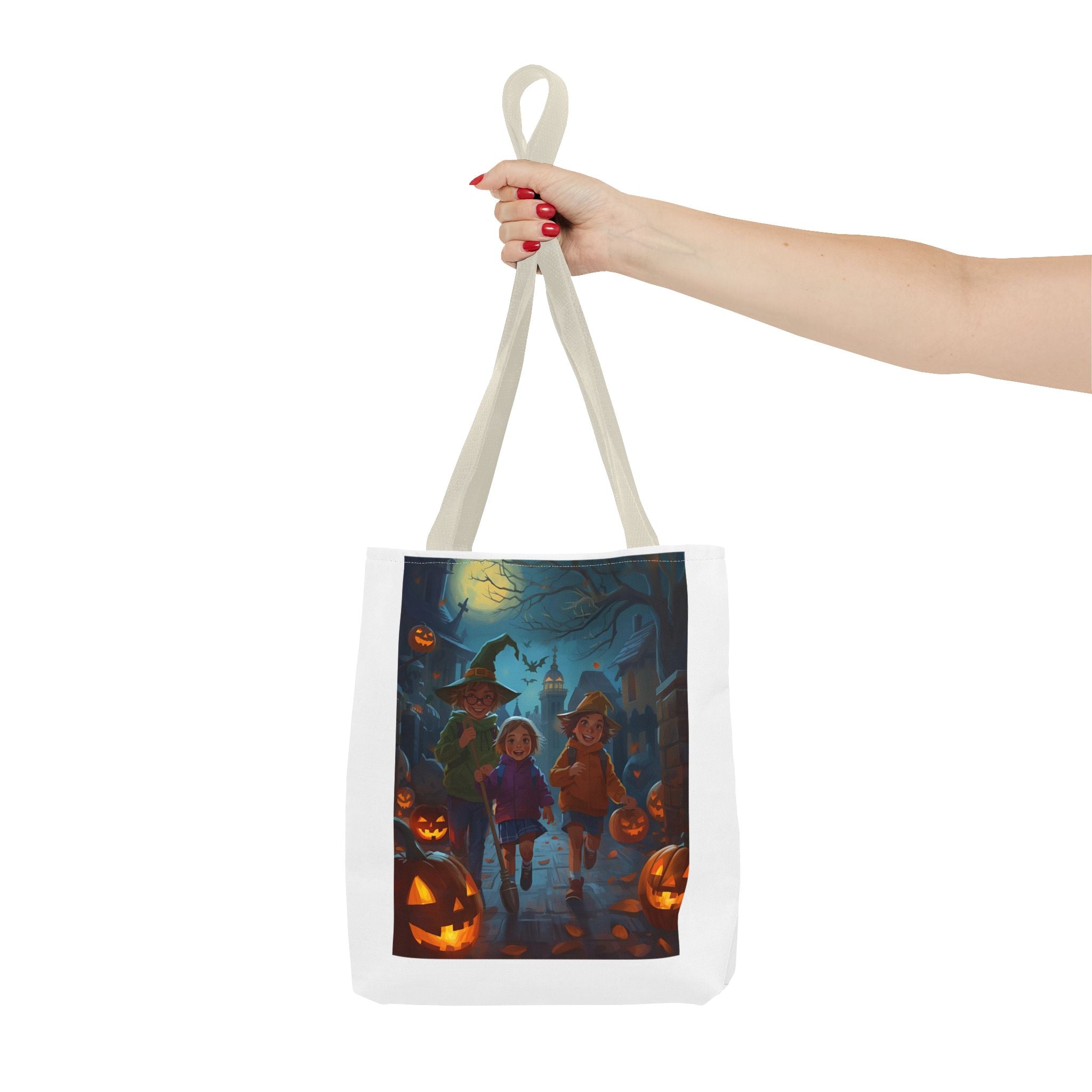 Halloween-Themed Tote Bag, Trick or Treat, Spooky Season, Kids Costume Accessory, Party Favor, Fall Festivities