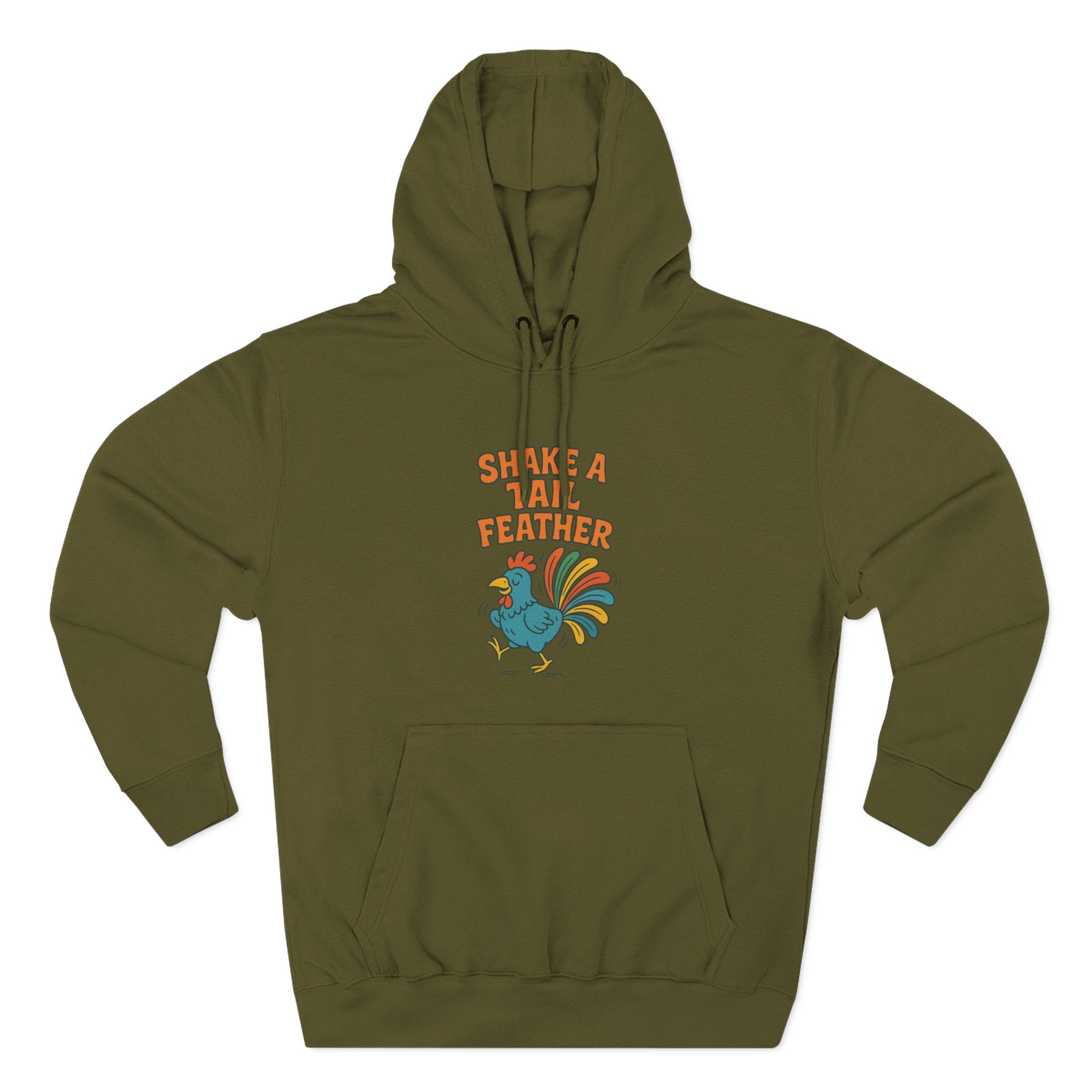 Shake A Tail Feather Three-Panel Fleece Hoodie