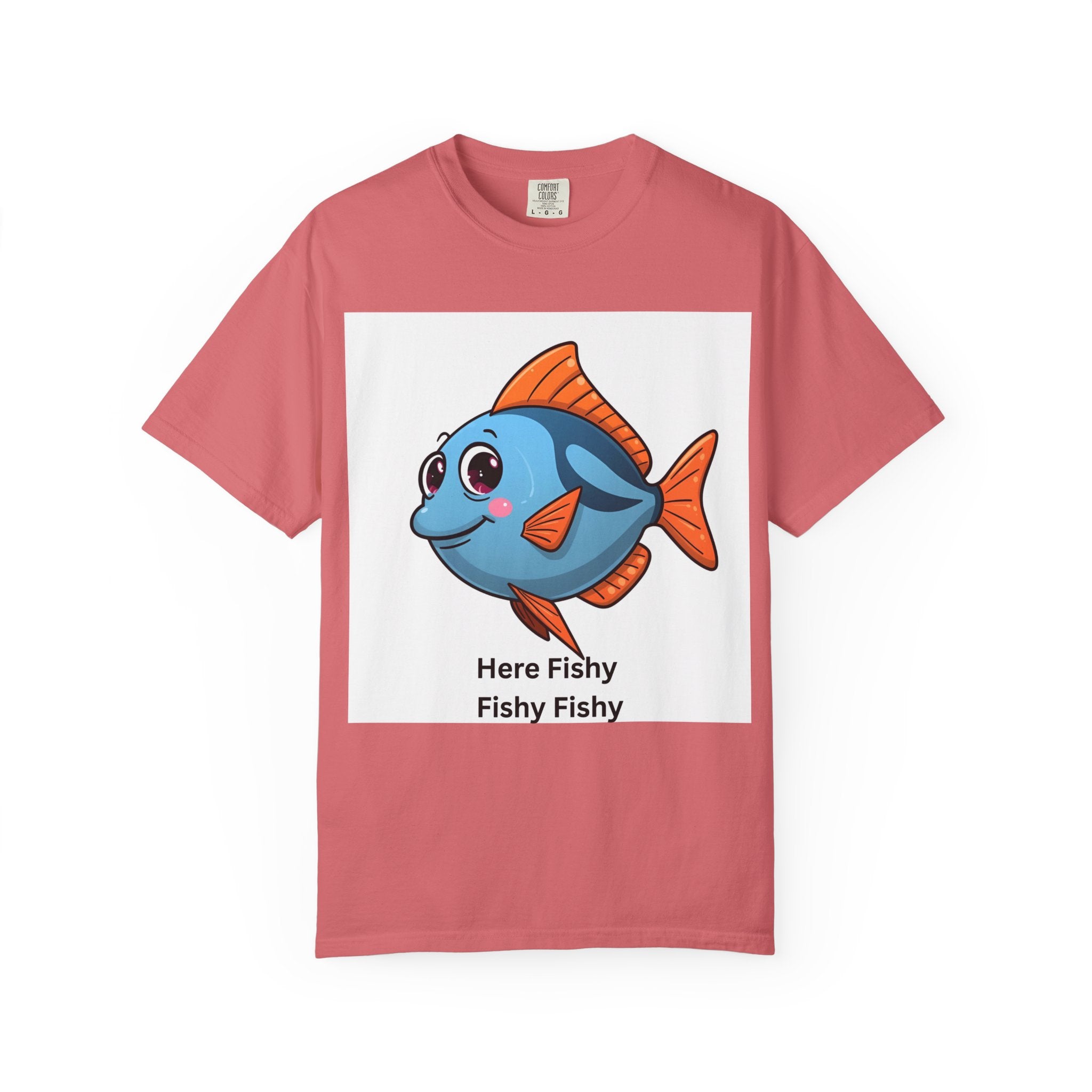 Here Fishy Fishy Fishy Unisex Garment-Dyed T-shirt