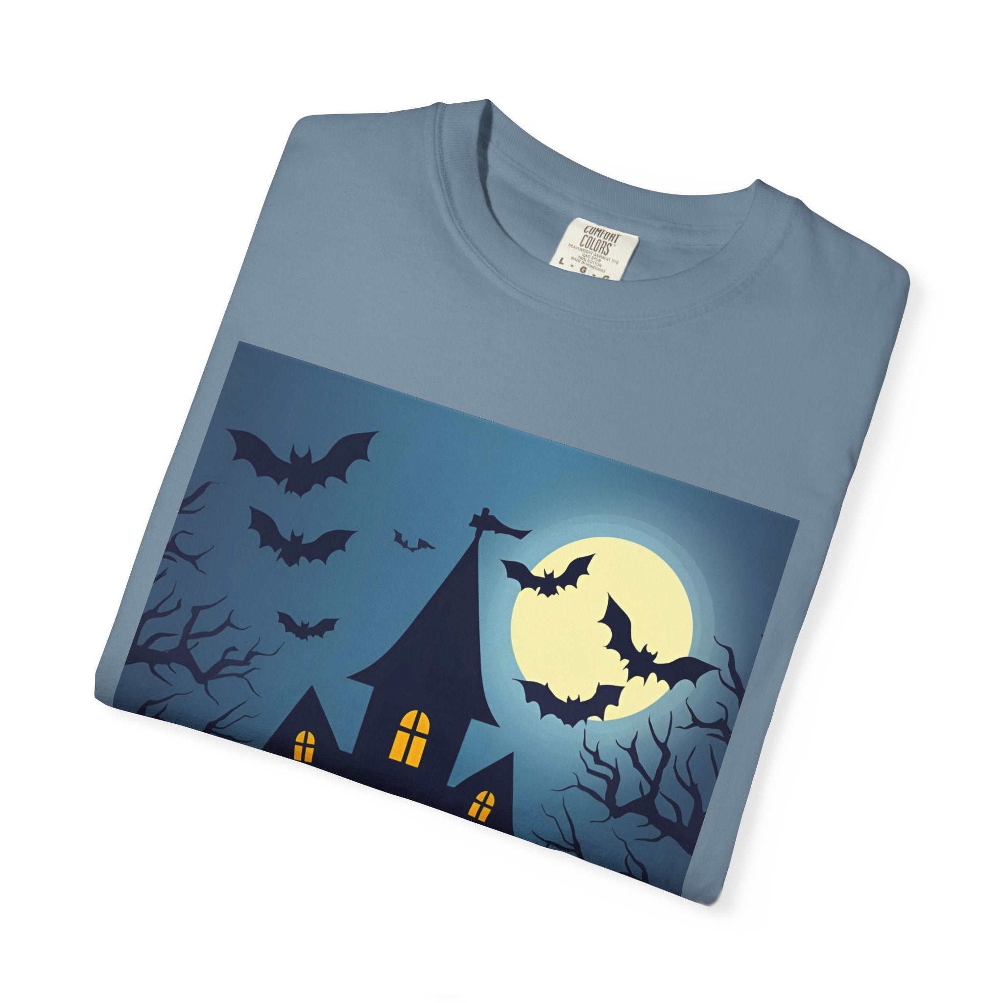 Haunted House T-Shirt, Spooky Halloween Tee, Unisex Shirt, Fall Apparel, Ghostly Graphic Tee, October Celebration Outfit