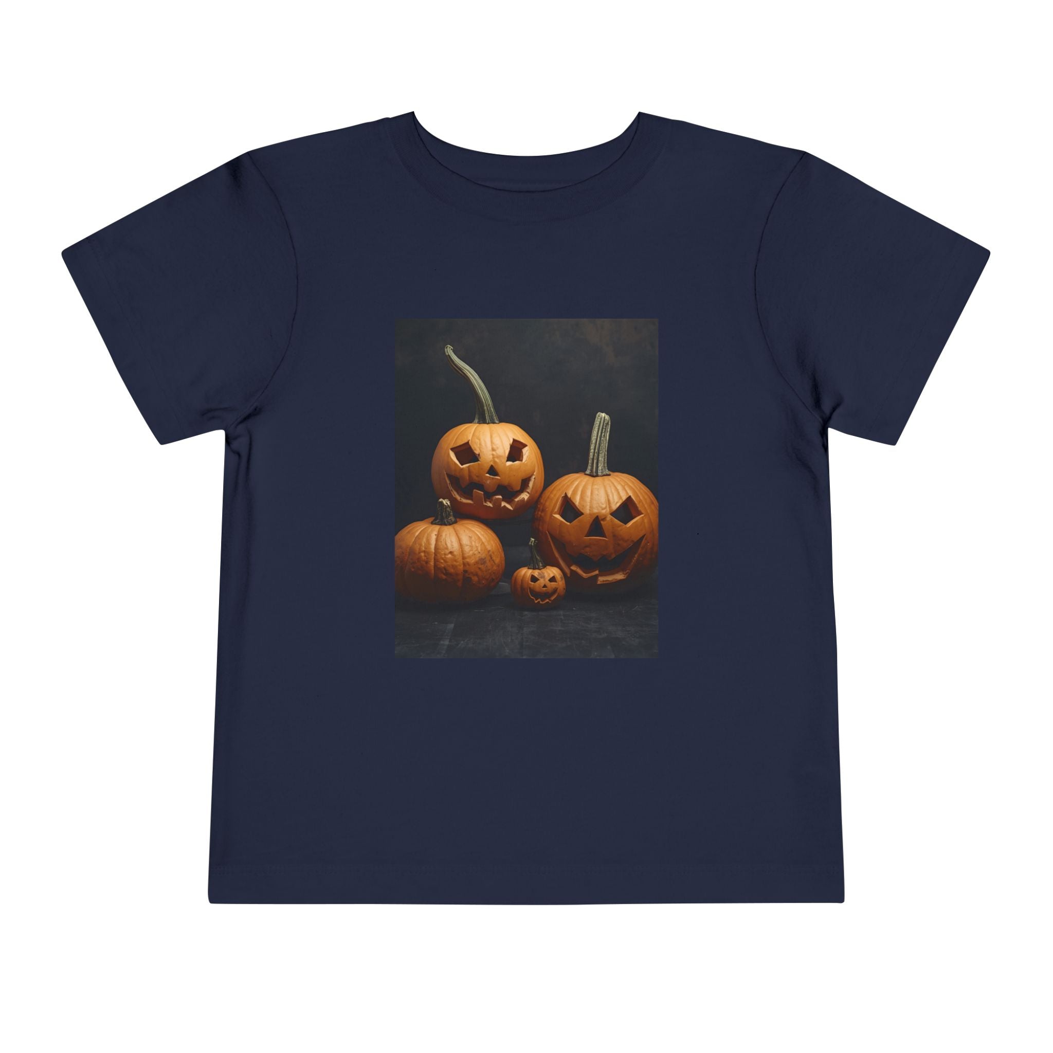 Spooky Halloween Pumpkin Toddler Short Sleeve Tee