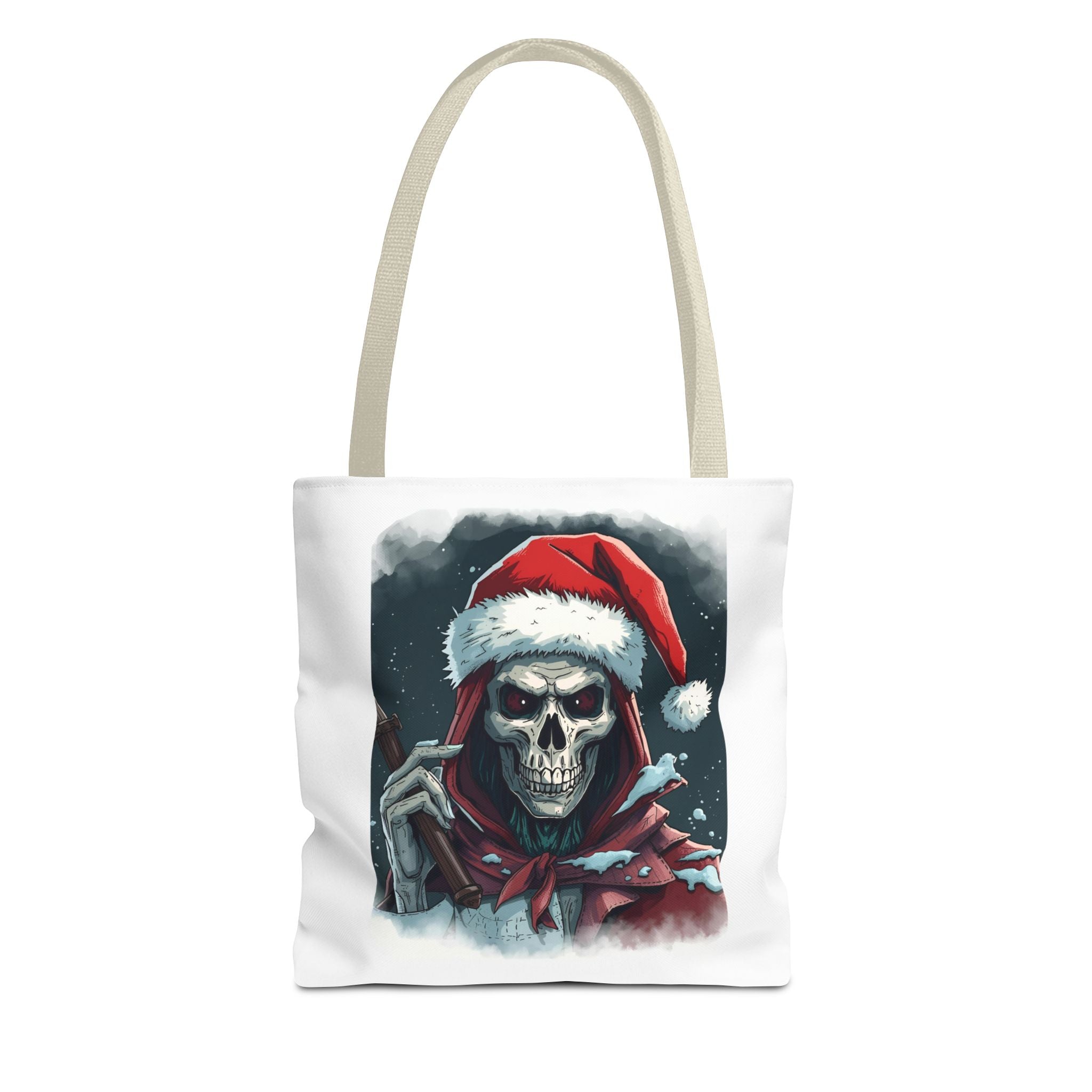 Spooky Skeleton Christmas Santa Tote Bag (AOP)