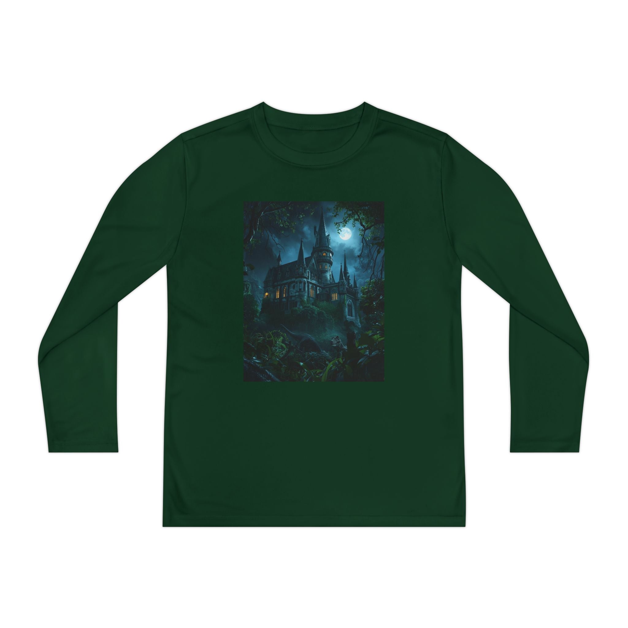 Mystical Night Scene Youth Long Sleeve Competitor Tee