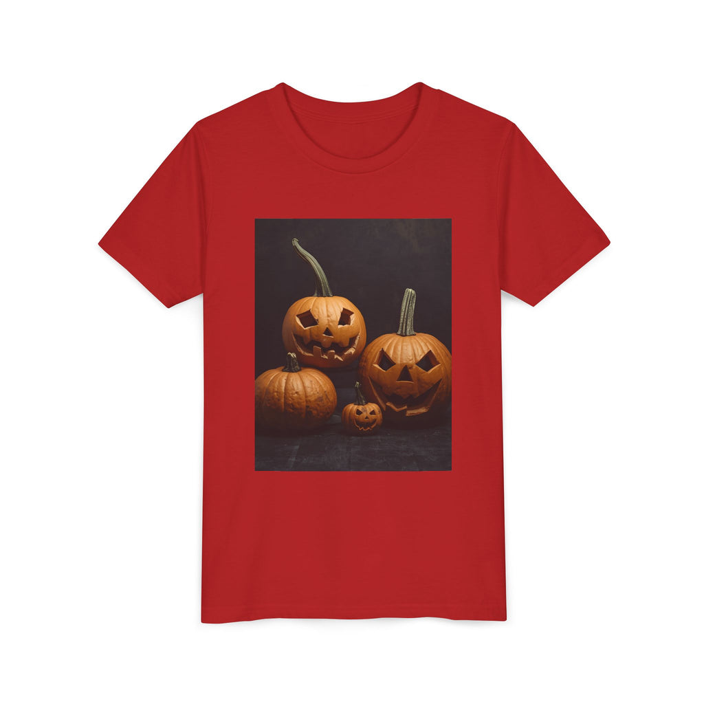 Spooky Halloween Pumpkin Youth Short Sleeve Tee