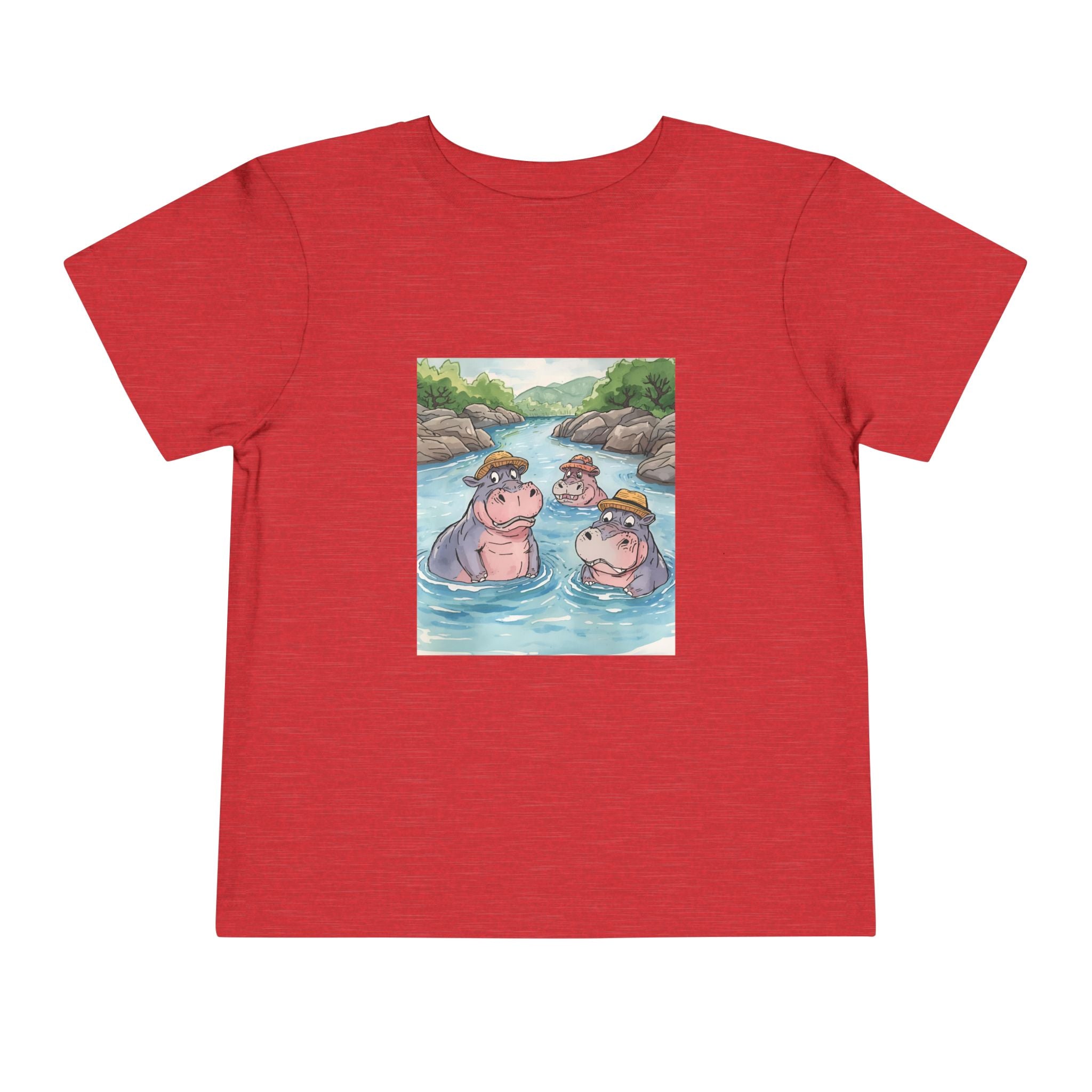 Hippo Cute Toddler Short Sleeve Tee