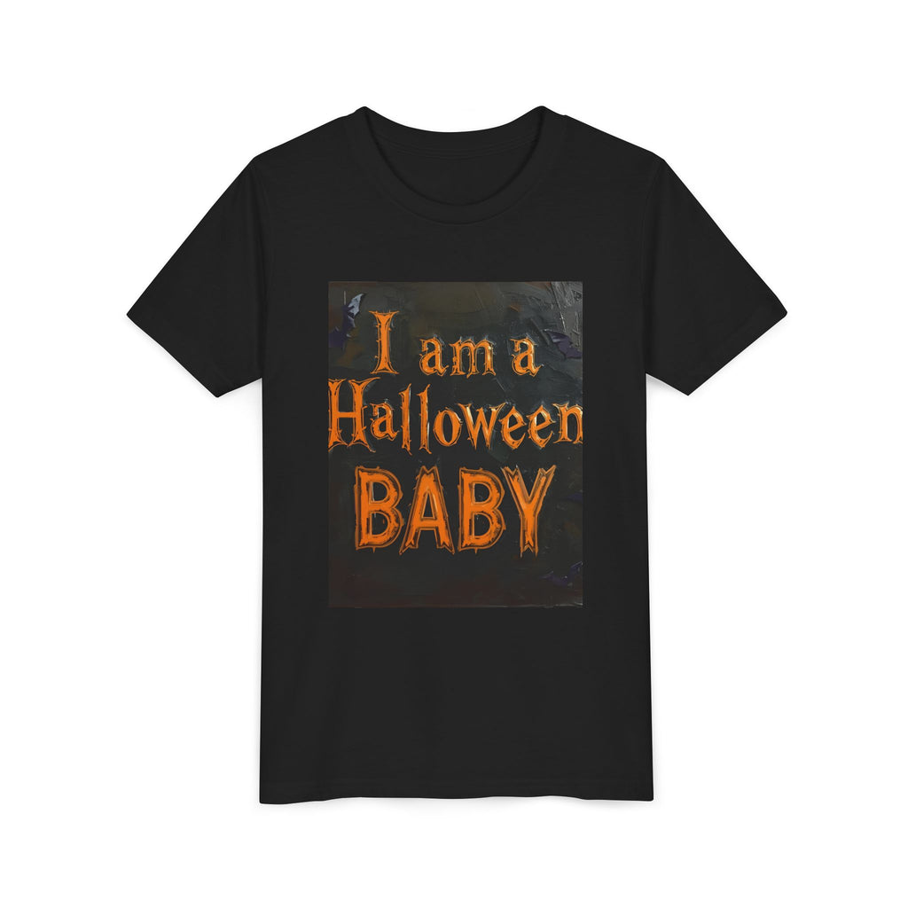 I Am A Halloween Baby Youth Short Sleeve Tee