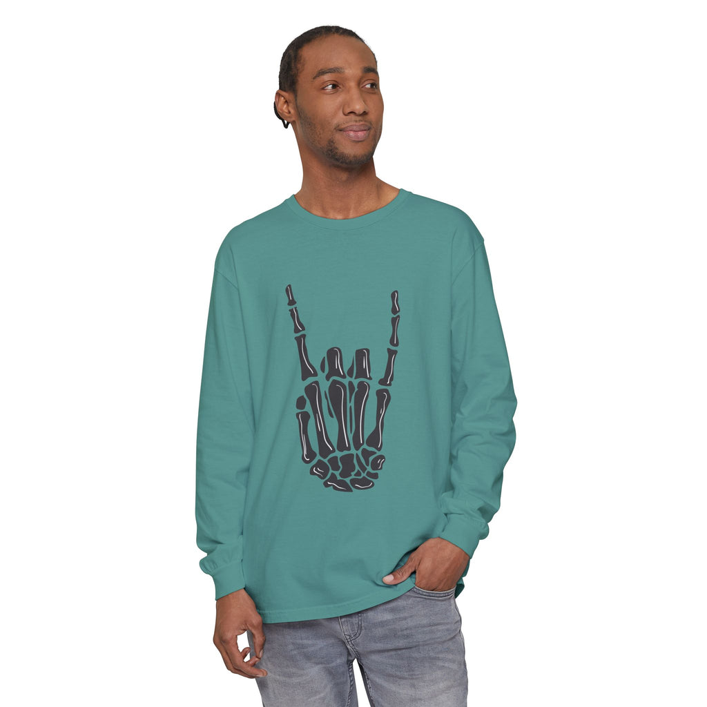 Rock On Unisex Garment-dyed Long Sleeve T-Shirt