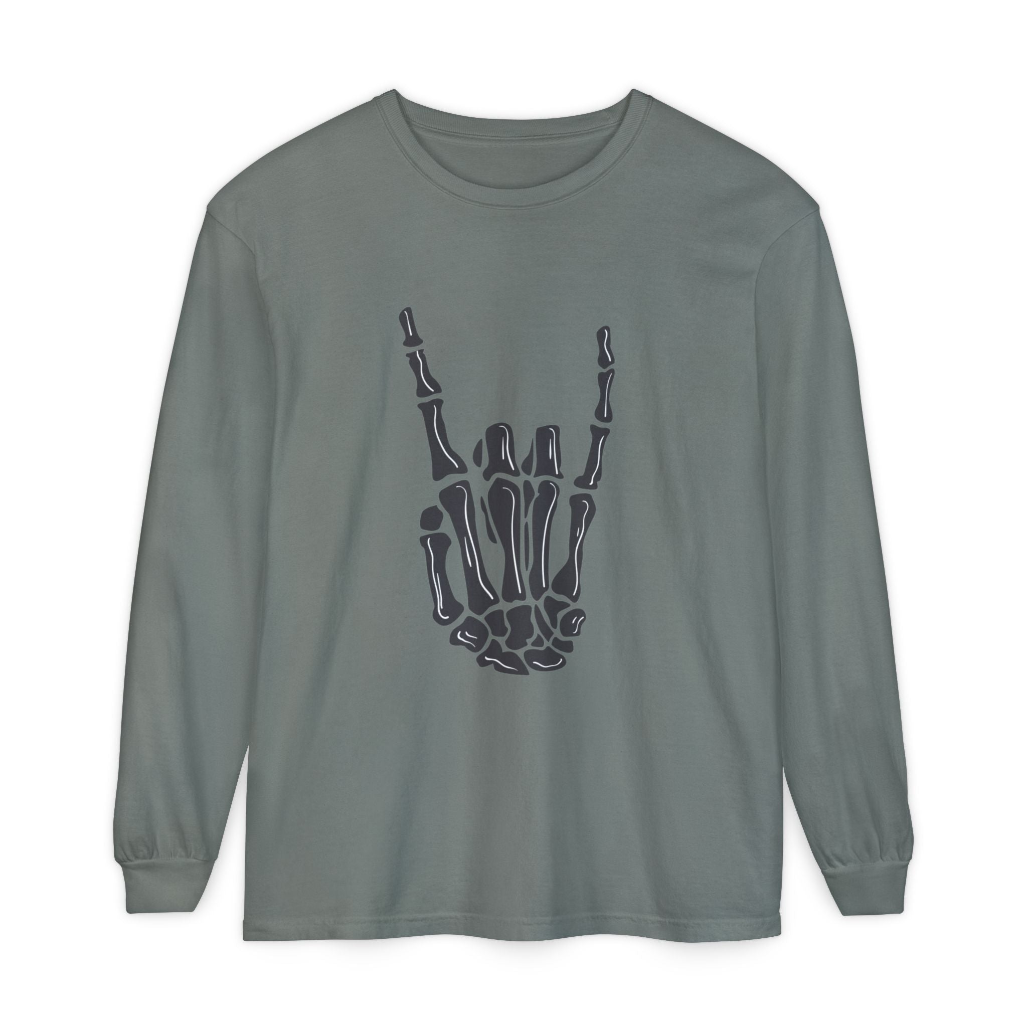 Rock On Unisex Garment-dyed Long Sleeve T-Shirt