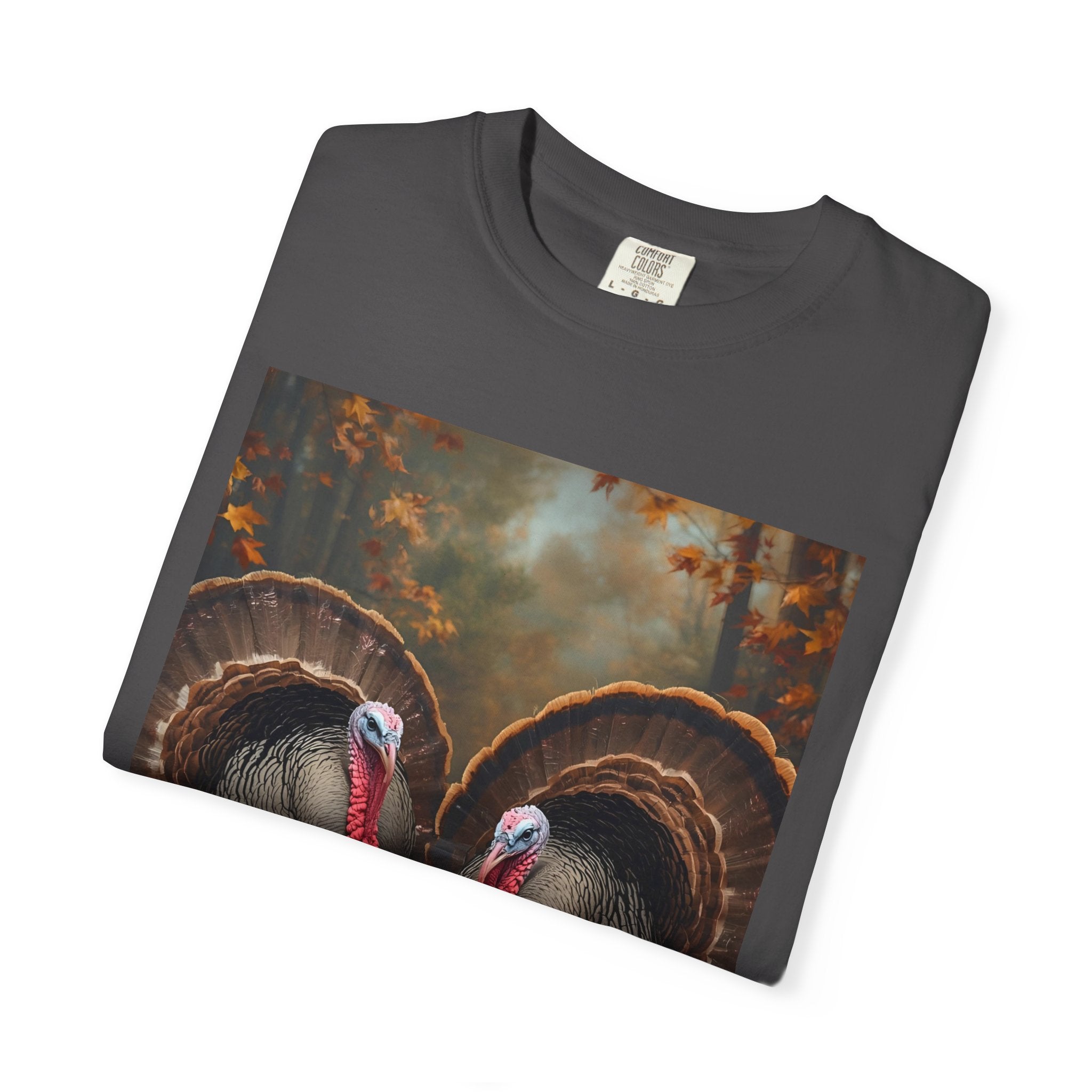 Thanksgiving Turkey Graphic Tee, Unisex Gift for Fall, Harvest Party Shirt, Cute Casual Outfit, Family Gathering Apparel