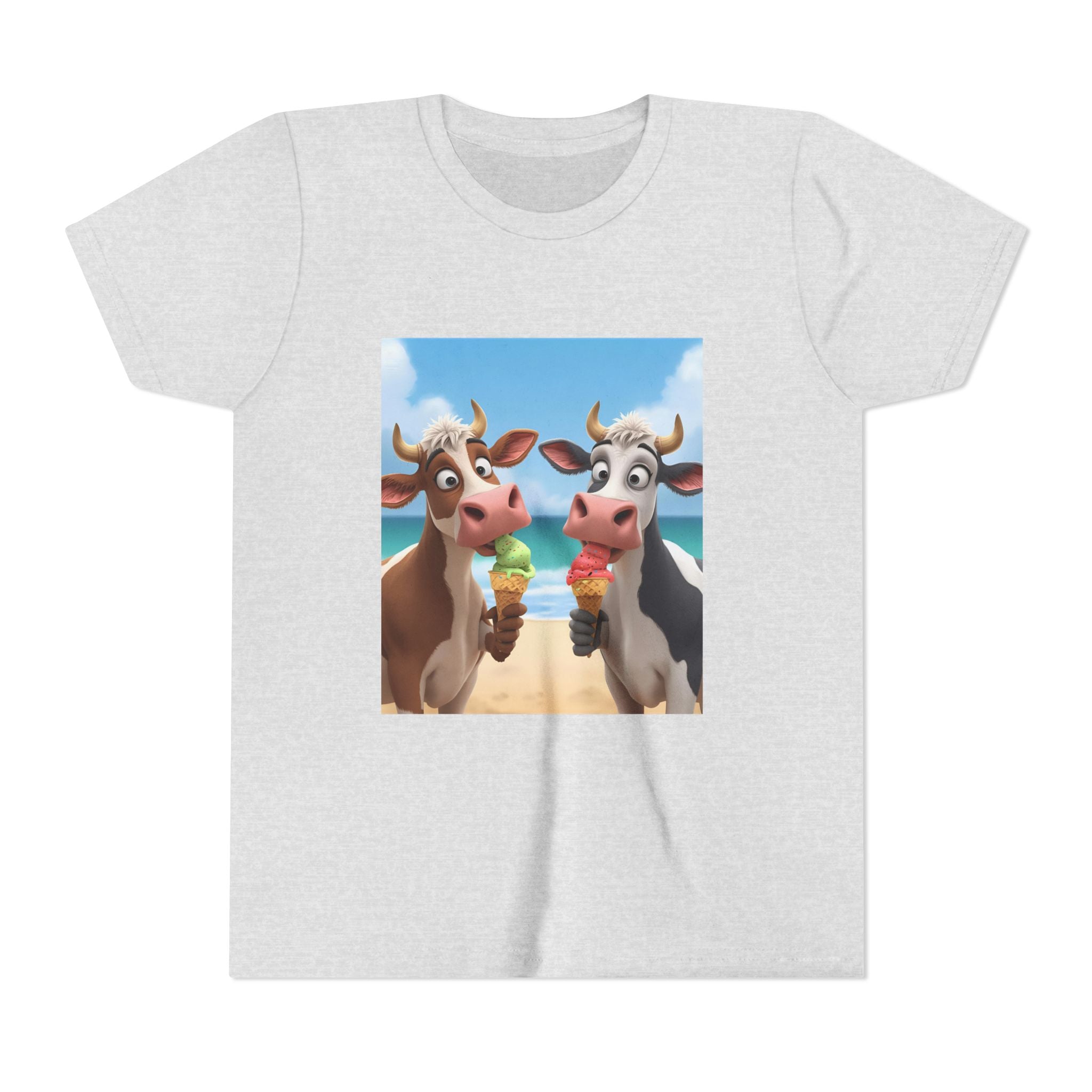 Beachy Cow Youth Short Sleeve Tee