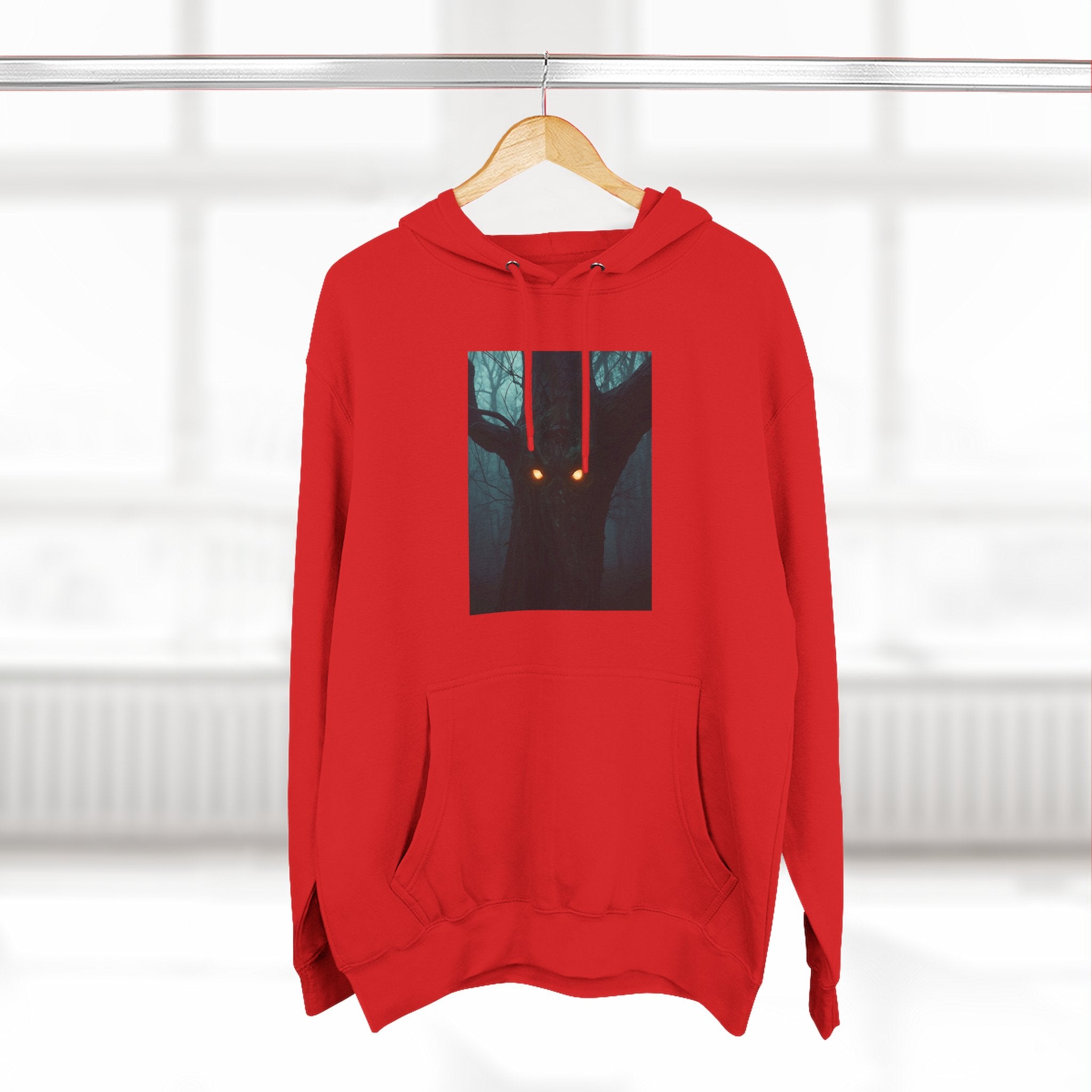 Chilling Nighttime Hoodie, Cozy Fleece Sweatshirt, Outdoor Adventure Attire, Perfect for Bonfire Nights, Gifts for Nature Lovers