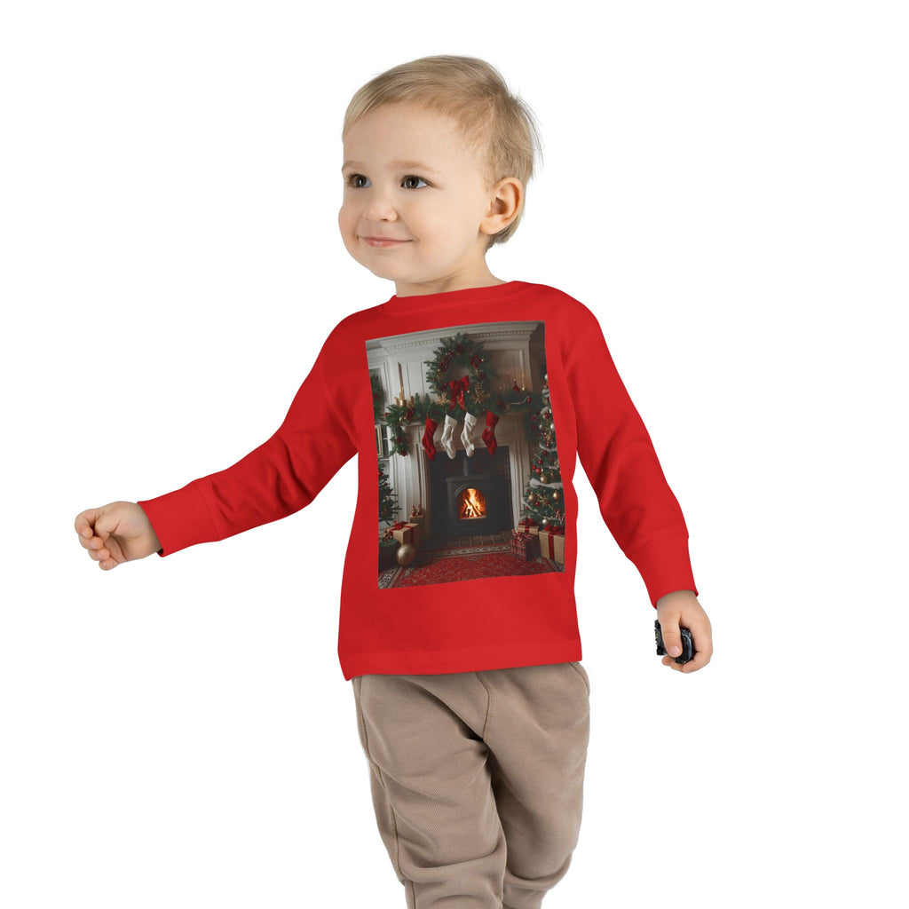 Cozy Christmas Toddler Long Sleeve Tee