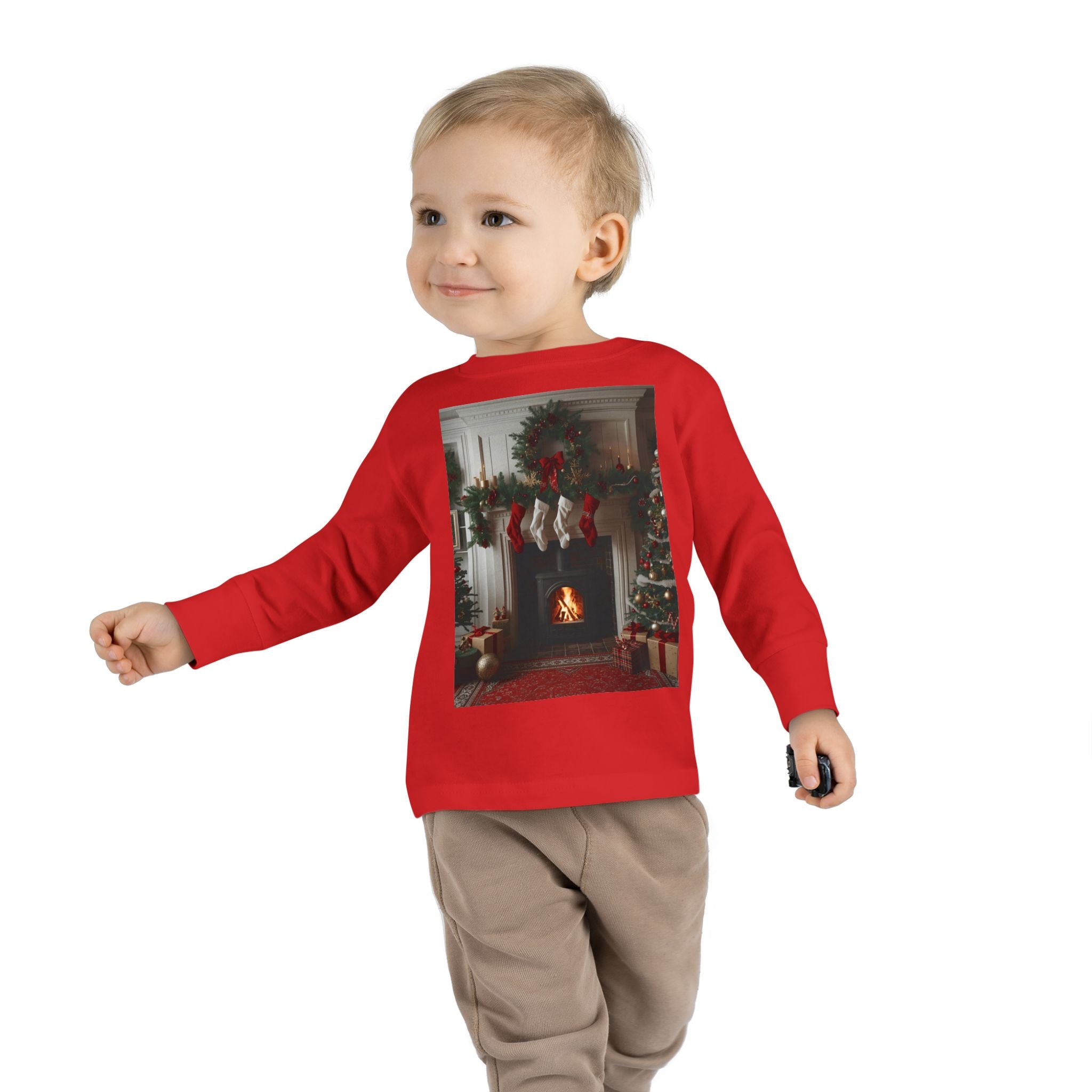 Cozy Christmas Toddler Long Sleeve Tee