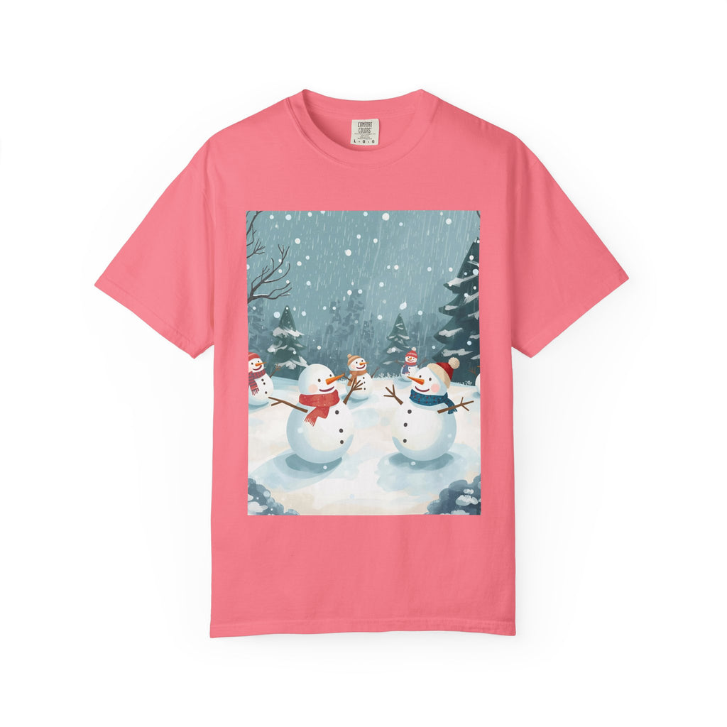 Festive Christmas Winter Wonderland Snowman T-shirt | Holiday Tee, Christmas Apparel, Gift for Him/Her, Graphic Shirt, Seasonal Fashion