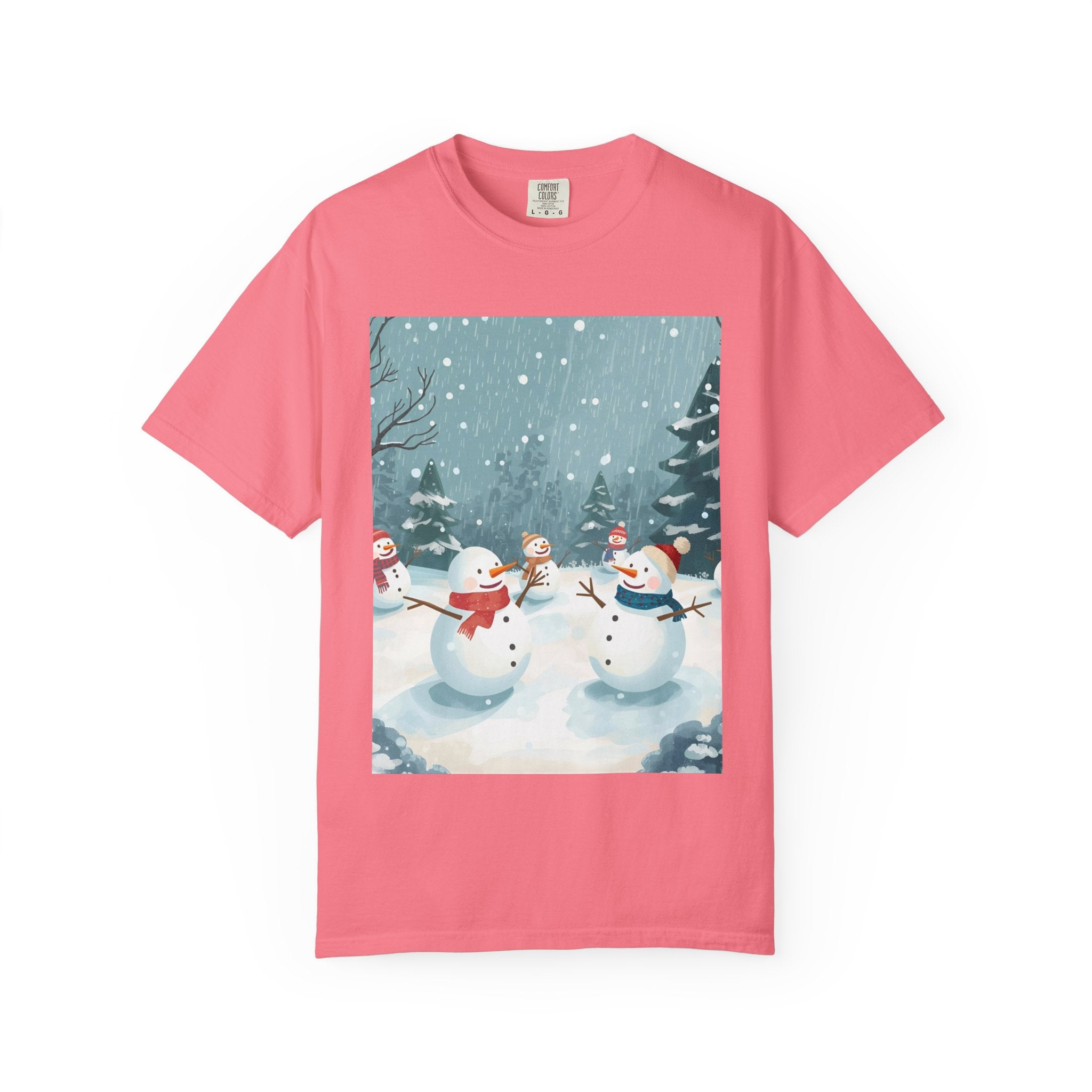 Festive Christmas Winter Wonderland Snowman T-shirt | Holiday Tee, Christmas Apparel, Gift for Him/Her, Graphic Shirt, Seasonal Fashion