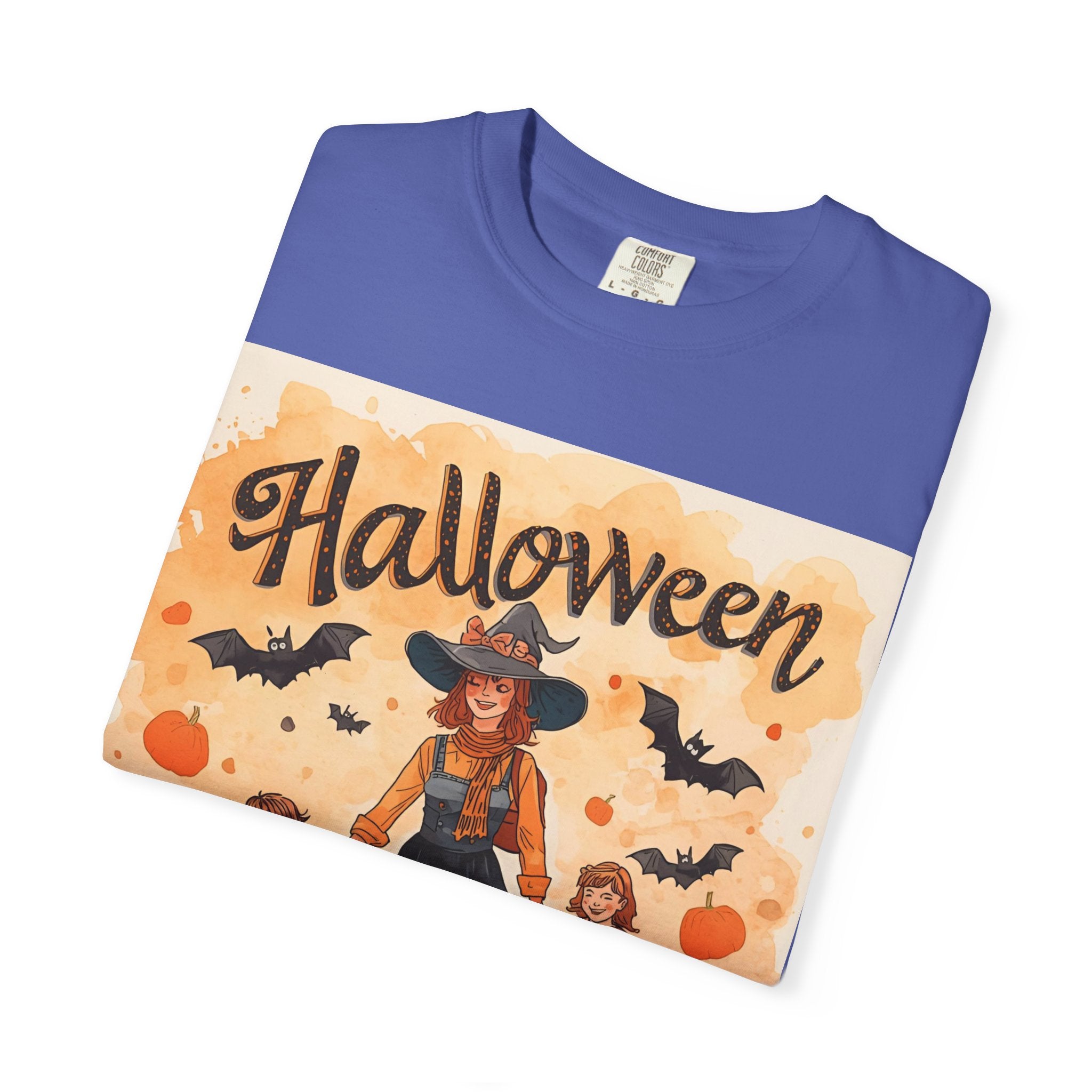 Halloween Themed Mom And Children Unisex T-shirt, Spooky Family Shirt, Fall Apparel, Halloween Costume Tee, Handcrafted Halloween Gift