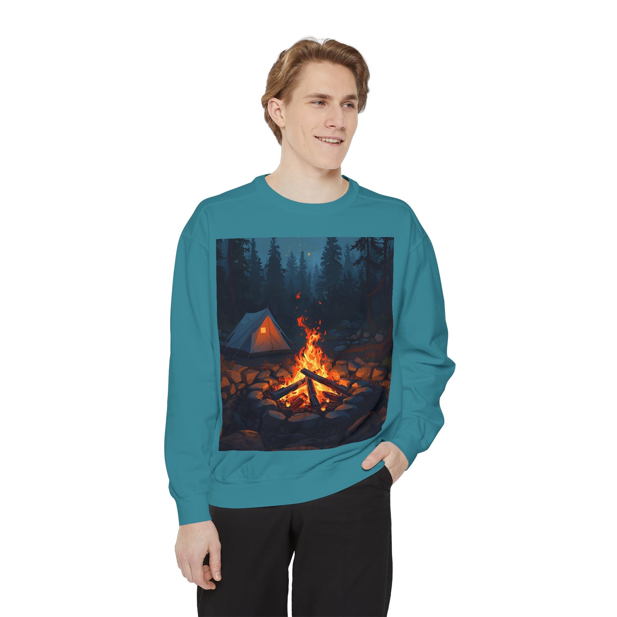 Cozy Campfire Unisex Garment-Dyed Sweatshirt