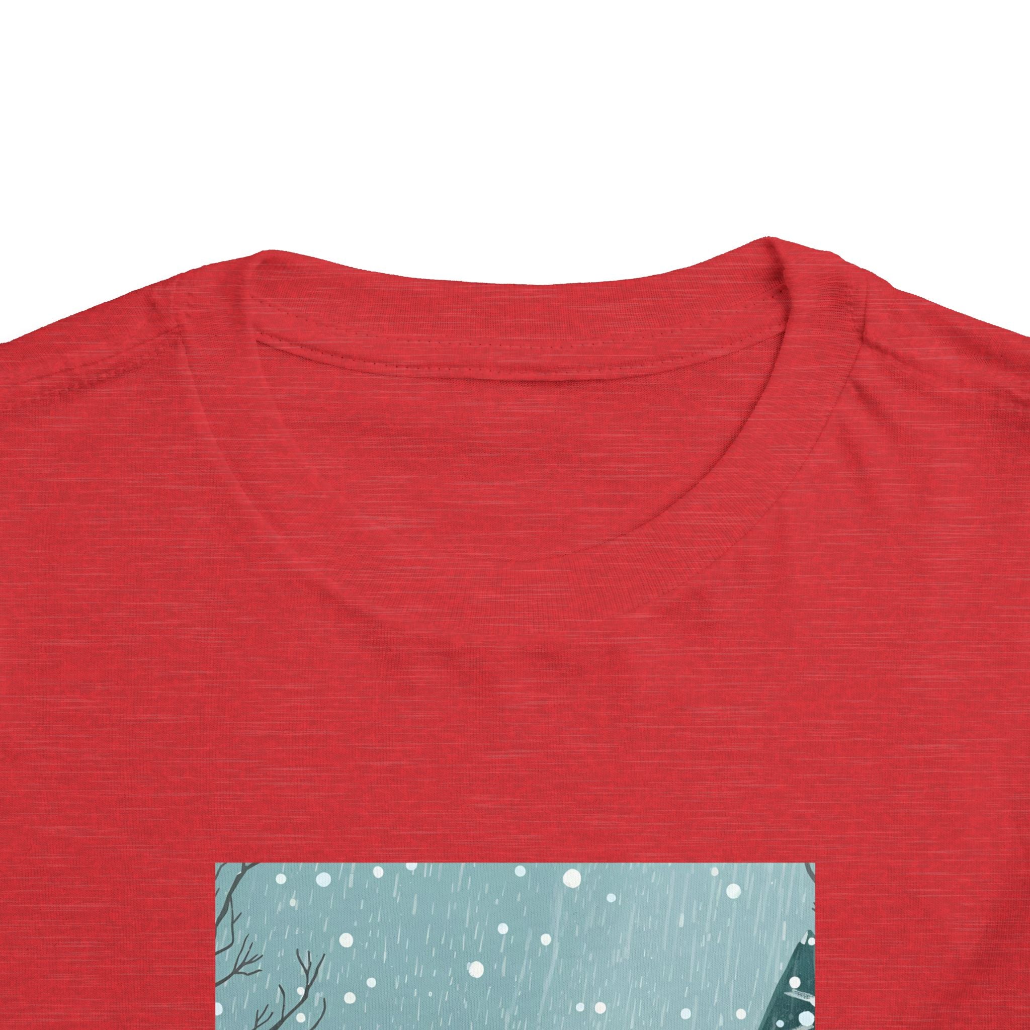 Festive Christmas Snowman Toddler Short Sleeve Tee