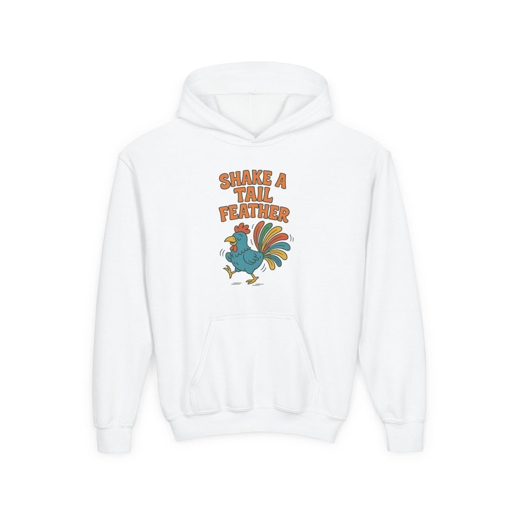 Shake A Tail Feather Youth Heavy Blend Hooded Sweatshirt