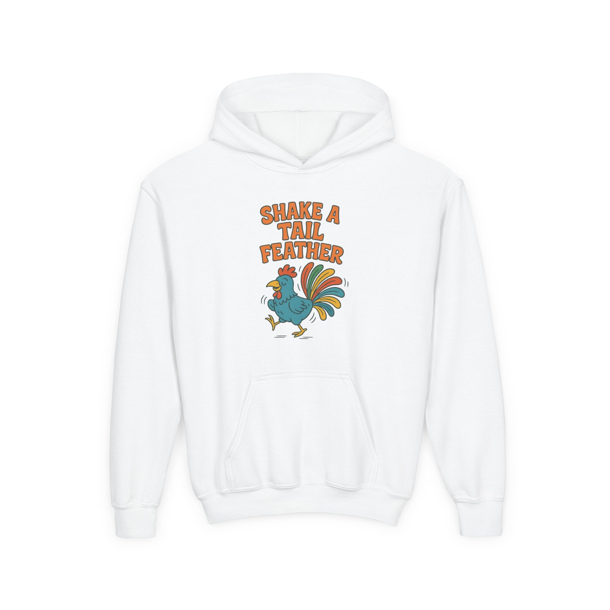 Shake A Tail Feather Youth Heavy Blend Hooded Sweatshirt