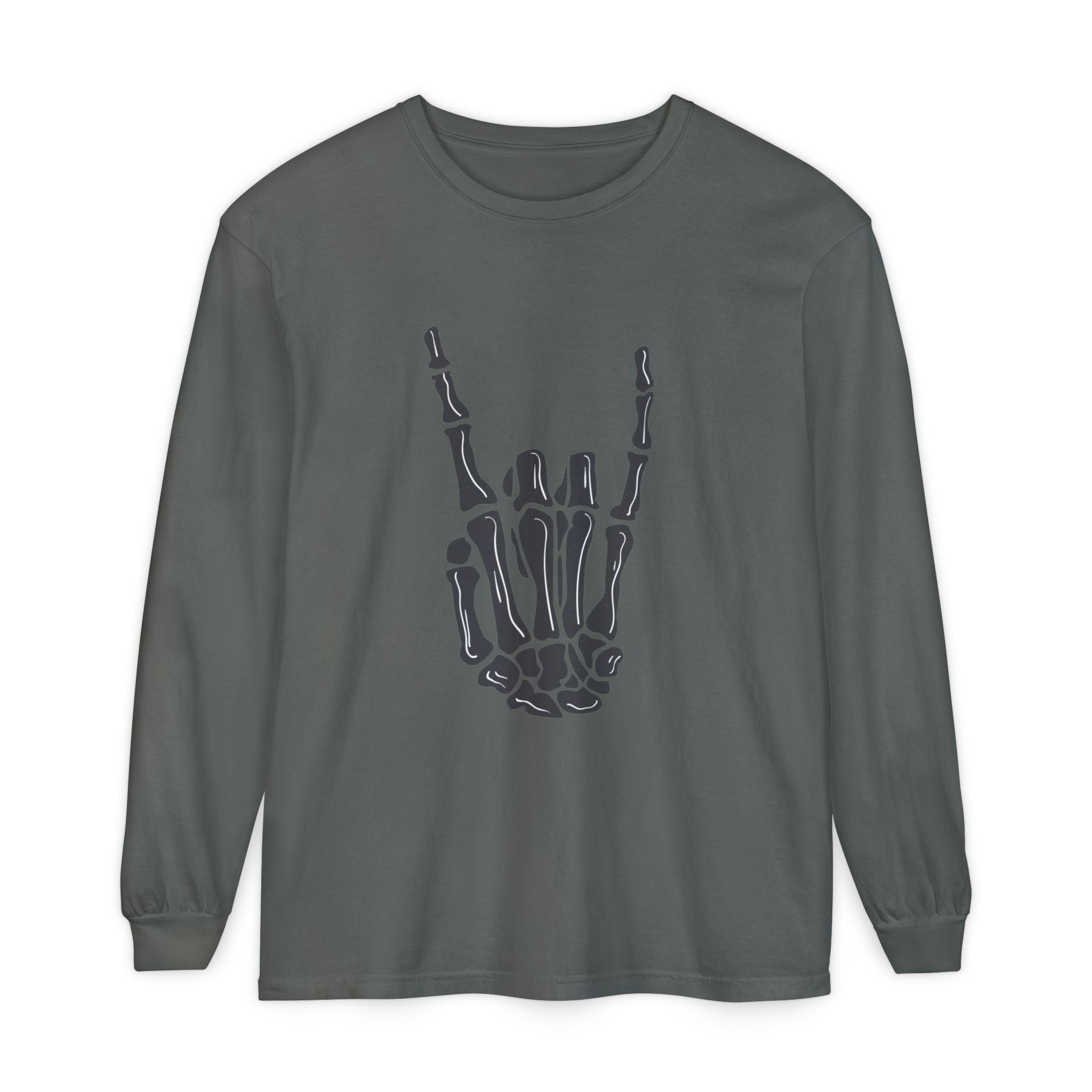 Rock On Unisex Garment-dyed Long Sleeve T-Shirt