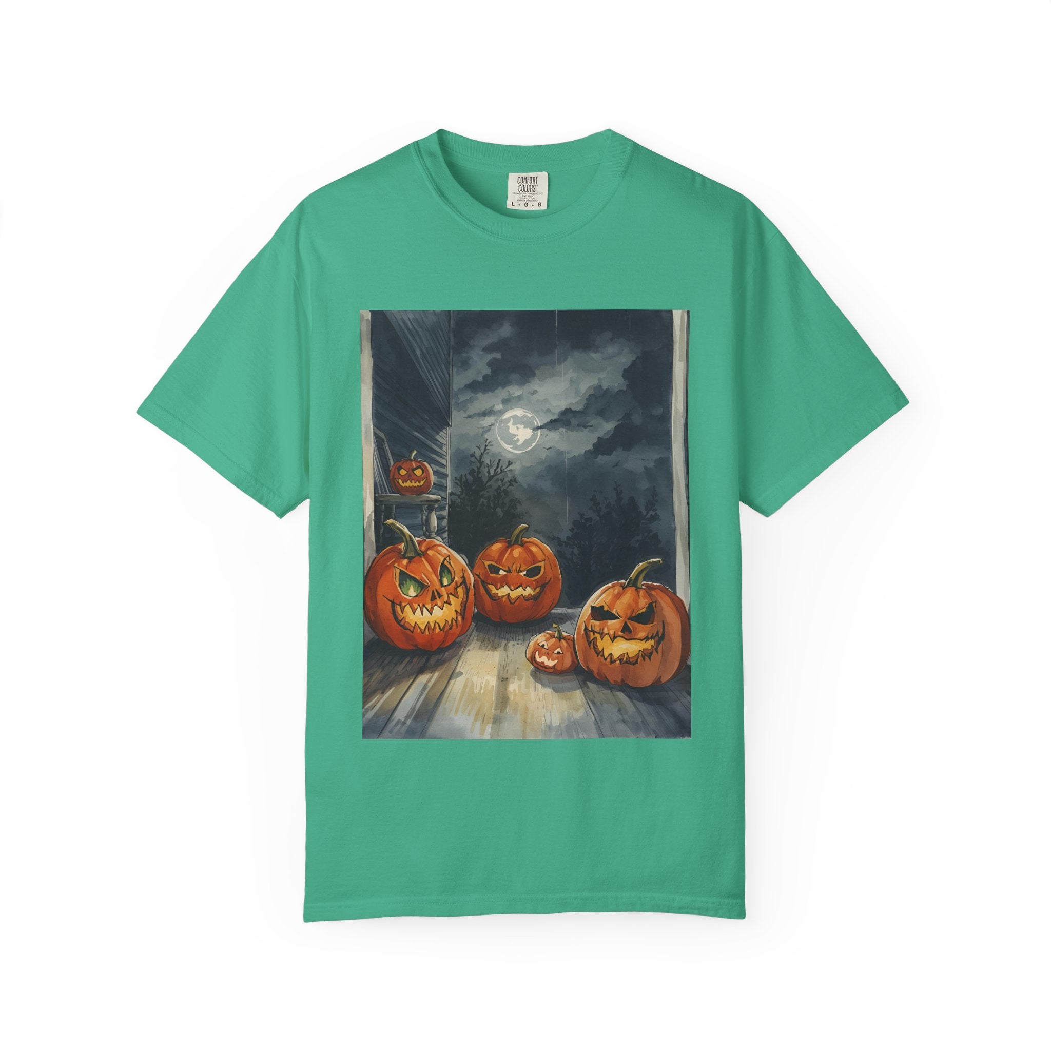 Halloween Pumpkin Scary T-shirt - Perfect for Fall Celebrations, Trick or Treat, Autumn Fashion, Costume Party, Spooky Vibes