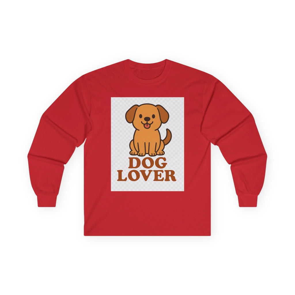Dog Lover Long Sleeve Tee, Unisex Tee for Pet Enthusiasts, Cute Dog Apparel, Gift for Dog Owners, Casual Everyday Wear