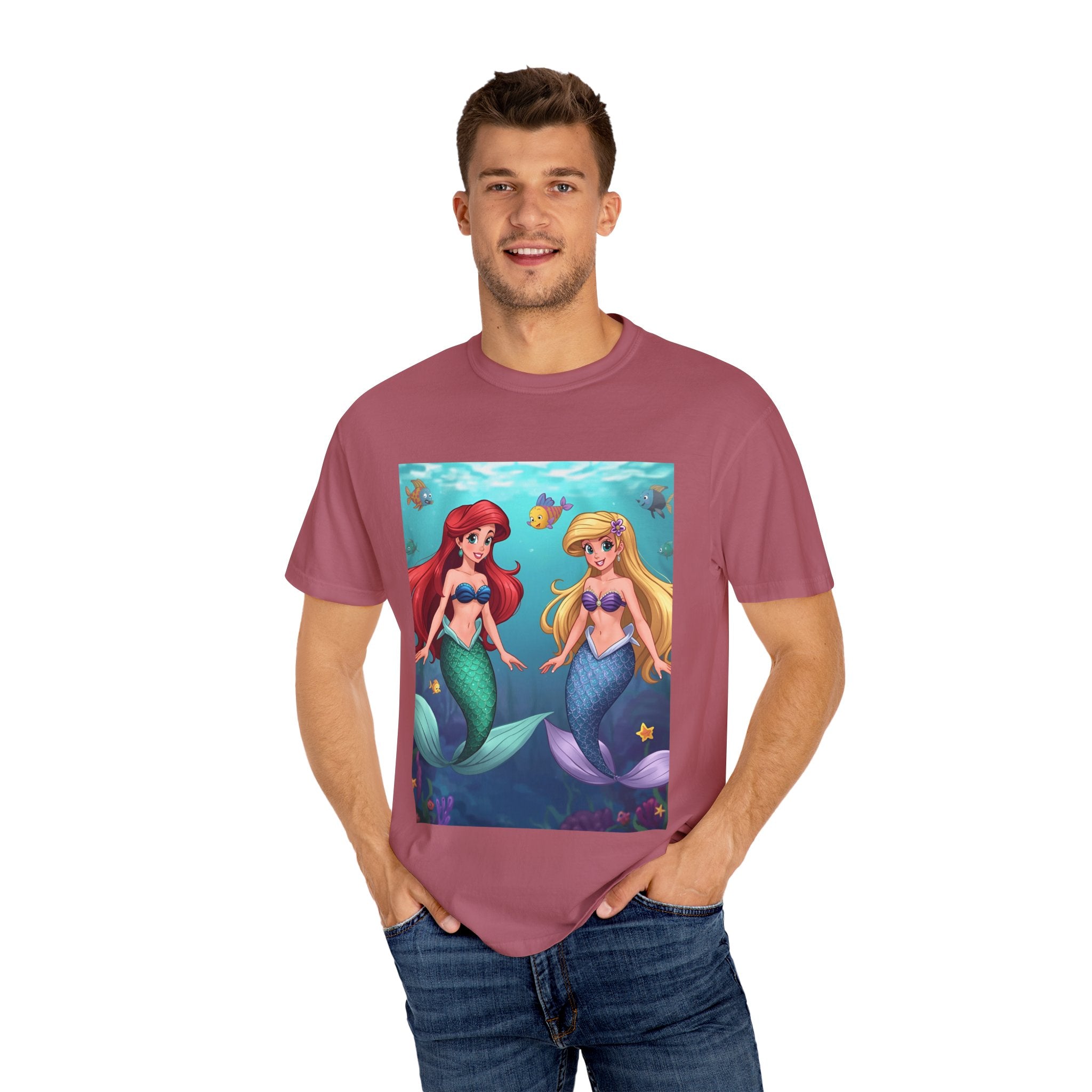 Mermaid Unisex Garment-Dyed T-shirt