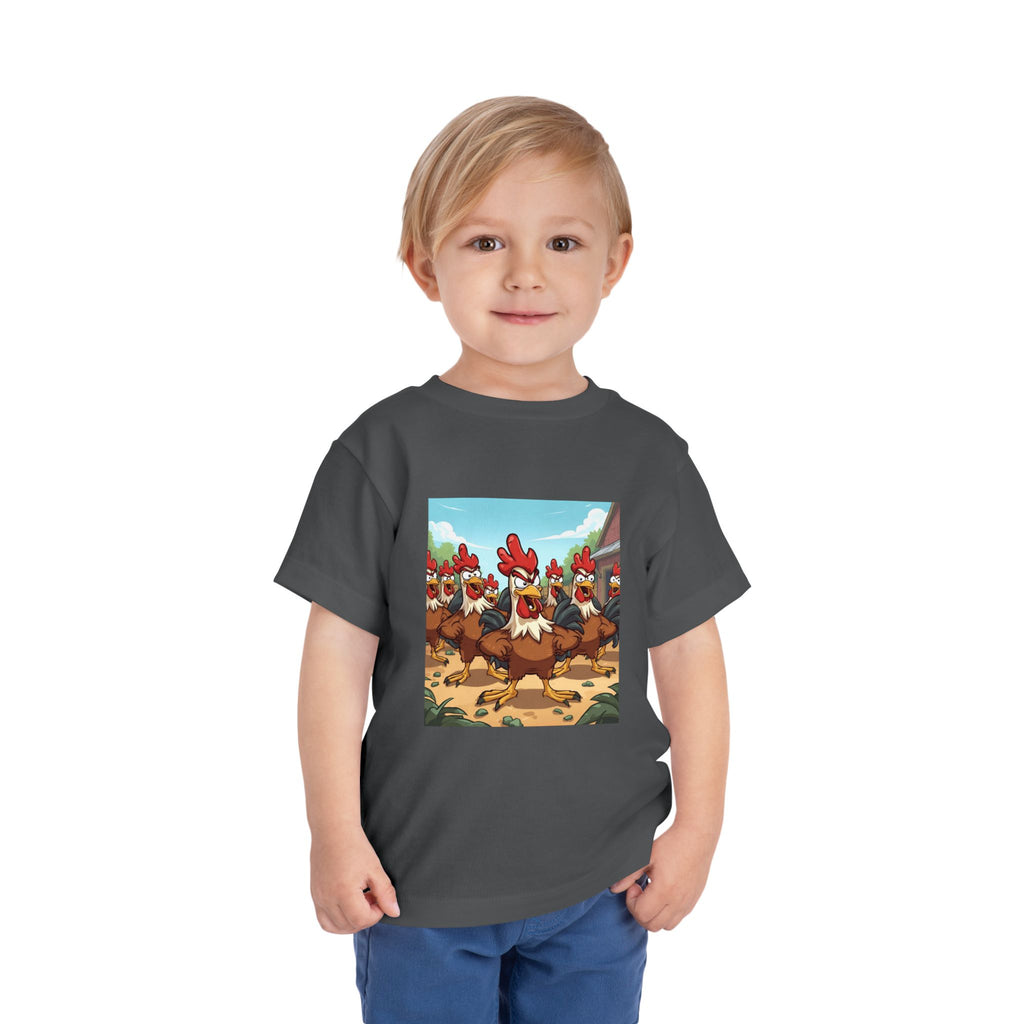Chicken Funny Toddler Short Sleeve Tee