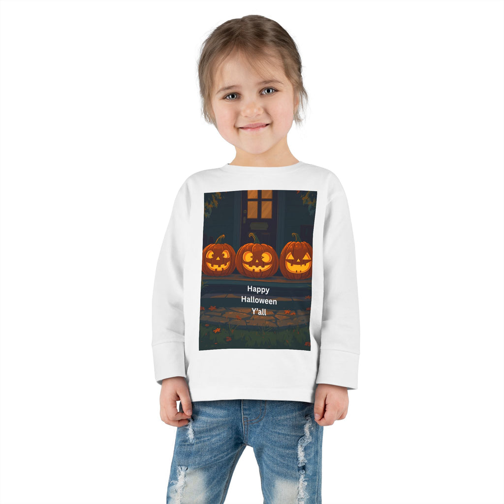 Halloween Pumpkin Toddler Long Sleeve Tee