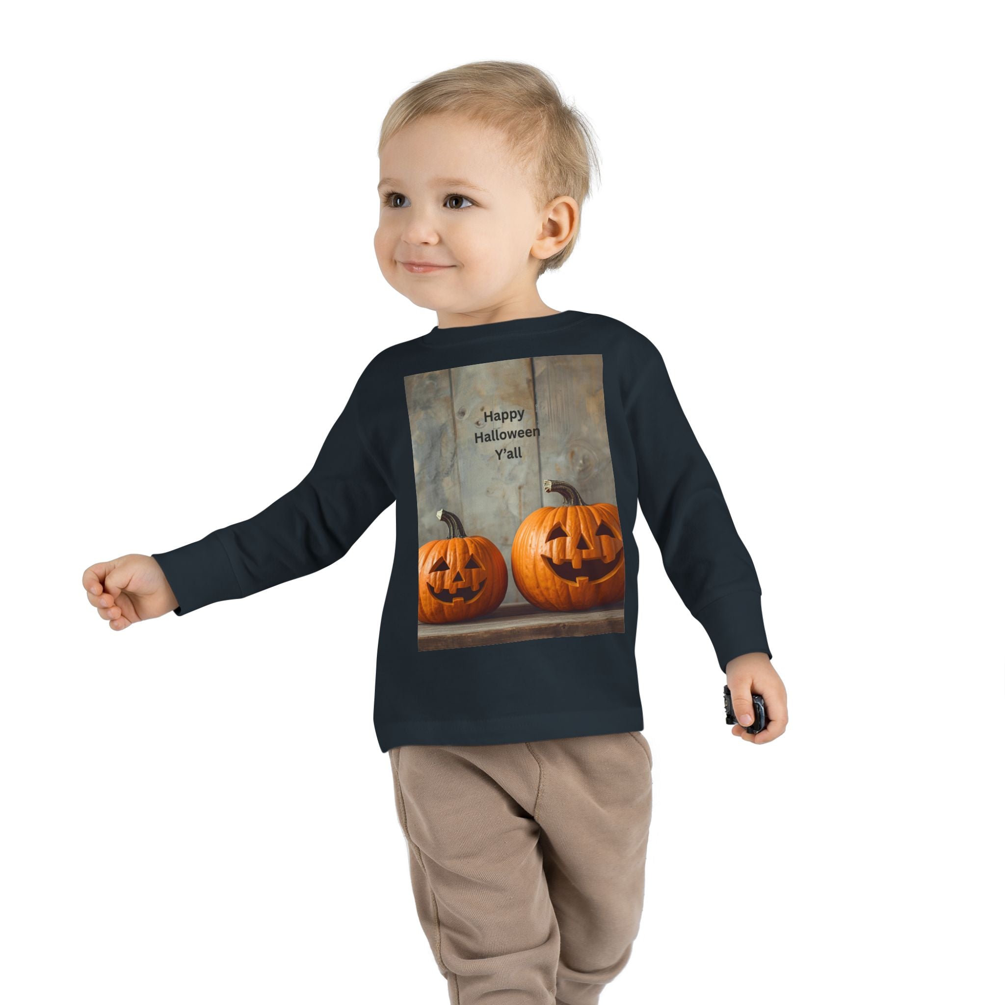 Halloween Pumpkin Toddler Long Sleeve Tee