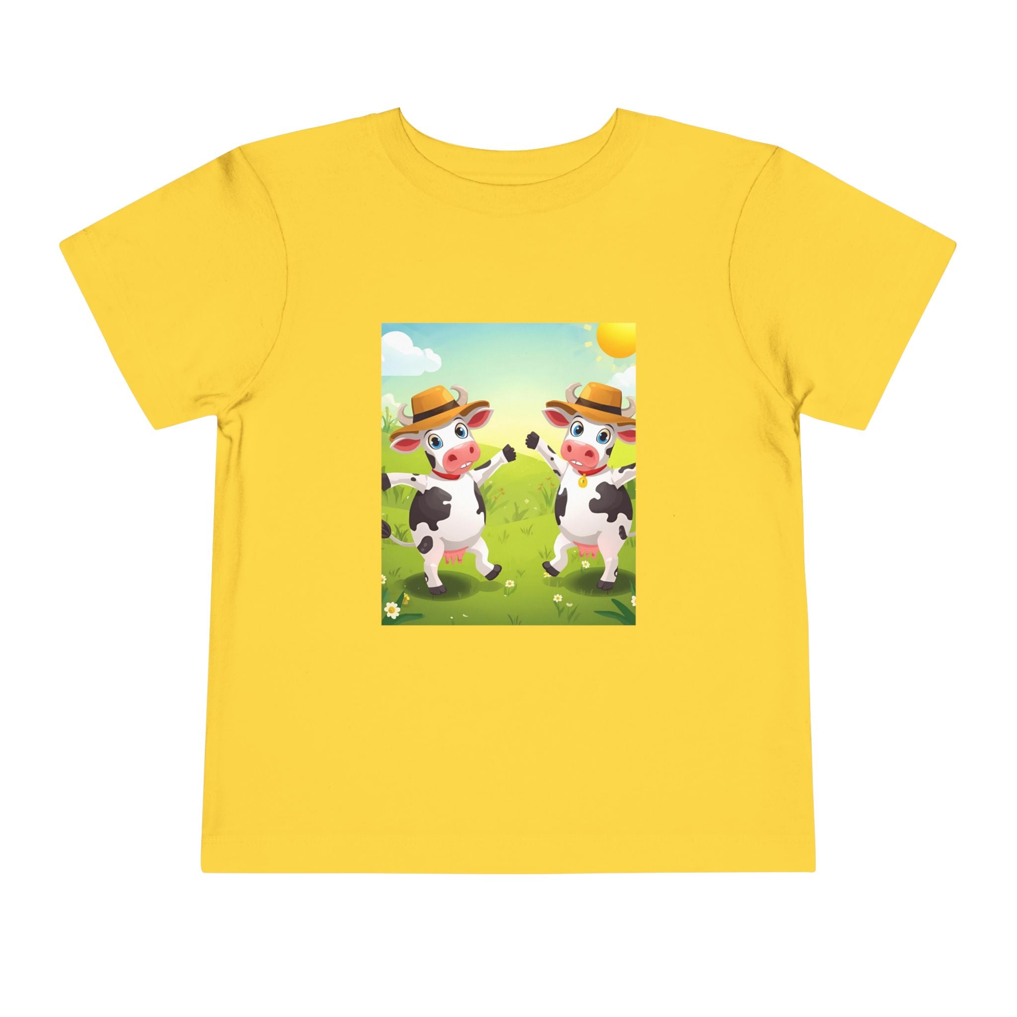 Cute Cow Fun Farm Toddler Short Sleeve Tee